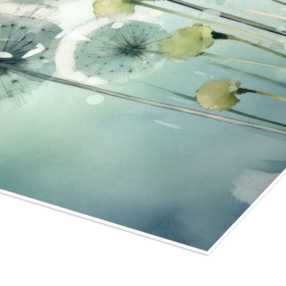 Posterlounge Wandbild Fliegende Samen - Abstrakter Löwenzahn, UtArt, erhältlich als Poster, Leinwandbild, Wandsticker oder Acrylglasbild