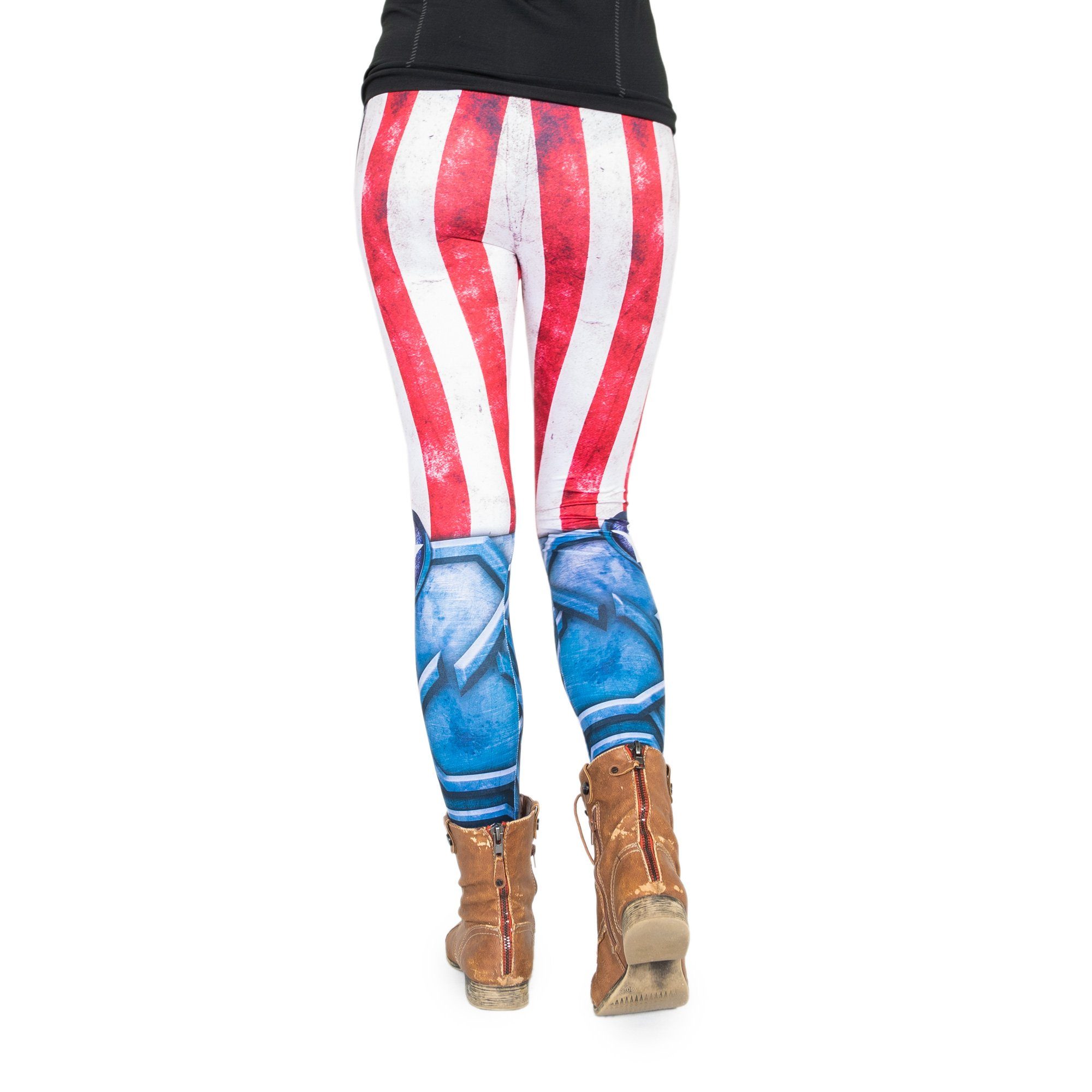 American Bunte (Einheitsgröße cosey Leggings Leggings Motiv XS-L) Gladiator