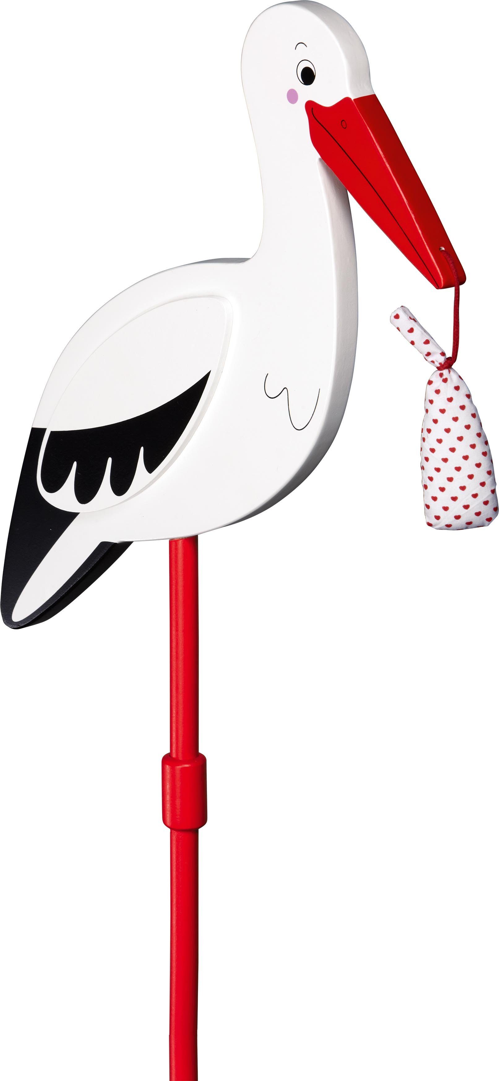 goki Gartenstecker Blumenstecker Storch mit Babytuch, günstig online kaufen