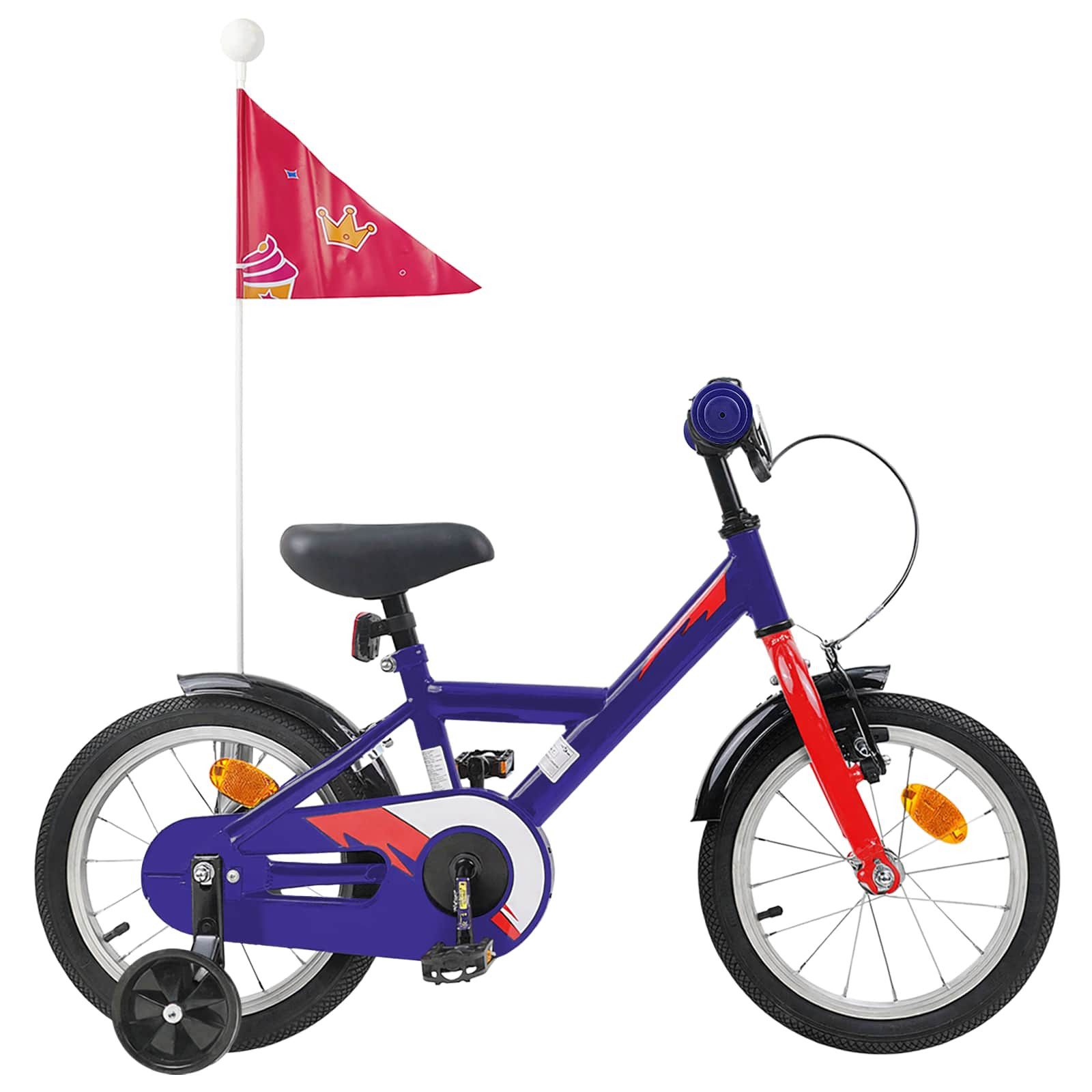 vidaXL Kinderfahrrad 90 x 49 x 67,5 cm Kinderfahrrad 12 Zoll für 2-4 Jahre alt Dunkelblau