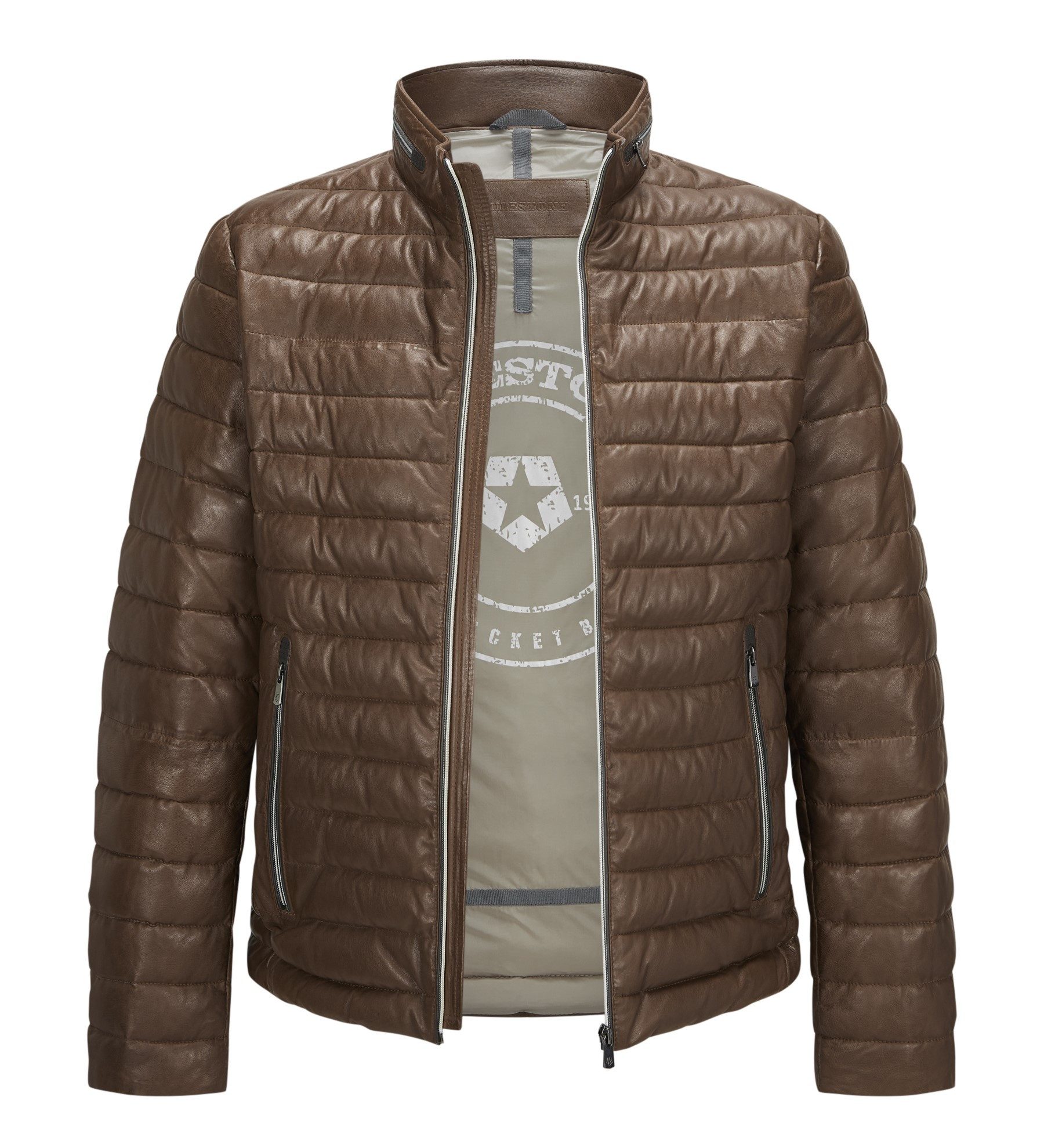 Milestone Lederjacke MSCortino Steppjacke aus feinem günstig online kaufen