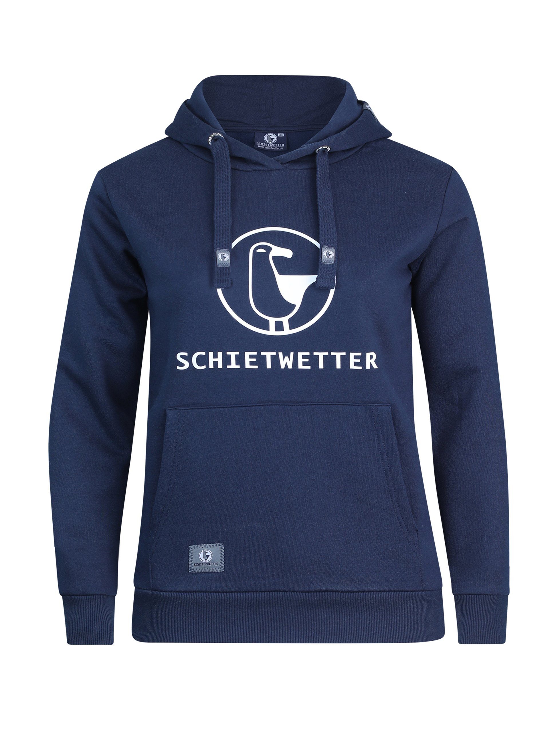 Schietwetter Kapuzenpullover Damen Hoodie "Schietwetter" (1-tlg) Dehnbar