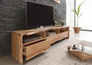 Massivmoebel24 TV-Board TV-Board Akazie 191x45x50 natur lackiert PURE ACACIA #109