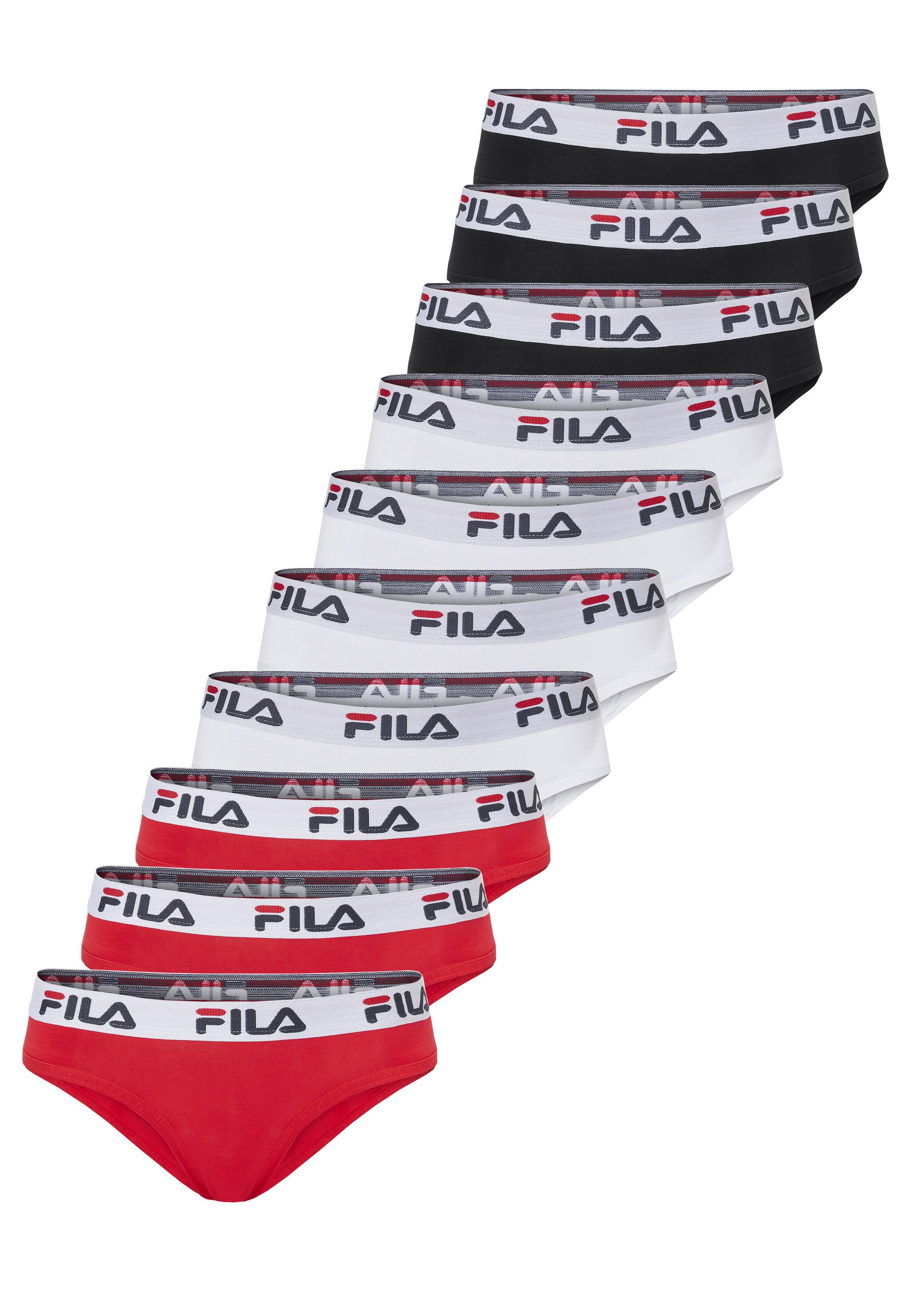 Fila Slip (10-St) 10er-Pack mit normaler Taille und Logobund