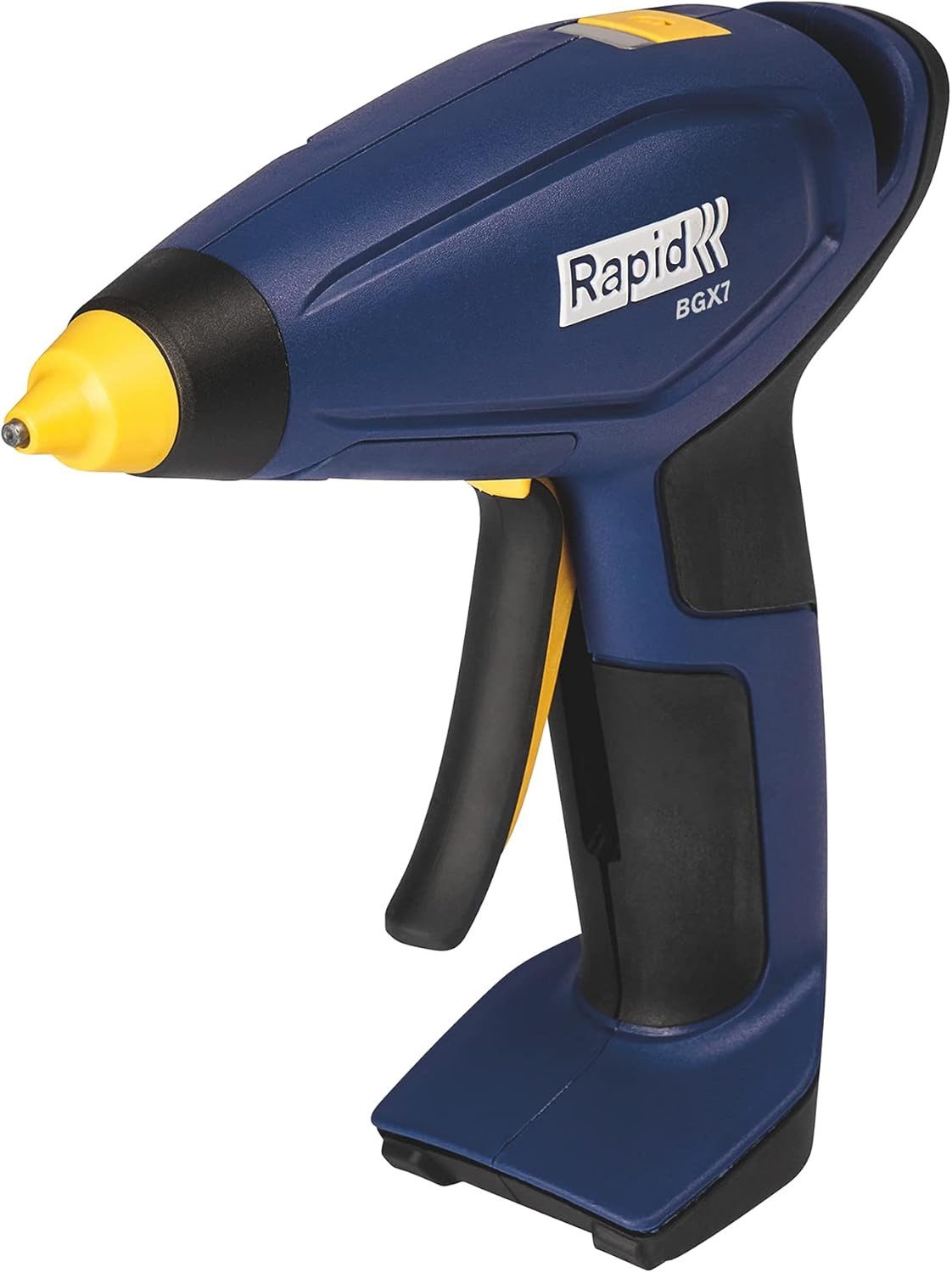 Rapid Heißklebepistole BGX7 Akku Klebepistole 7mm Kabellos 150g/Std 5001400, (1 St), 20 Sekunden Aufheizzeit un bis zu 30 Minuten arbeiten ohne Nachladen