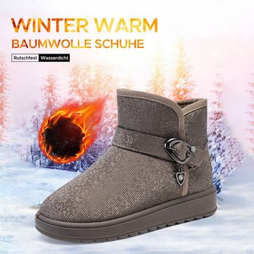 Daisred Schneestiefel Winterstiefel Winterboots Plateaustiefeletten Stiefel