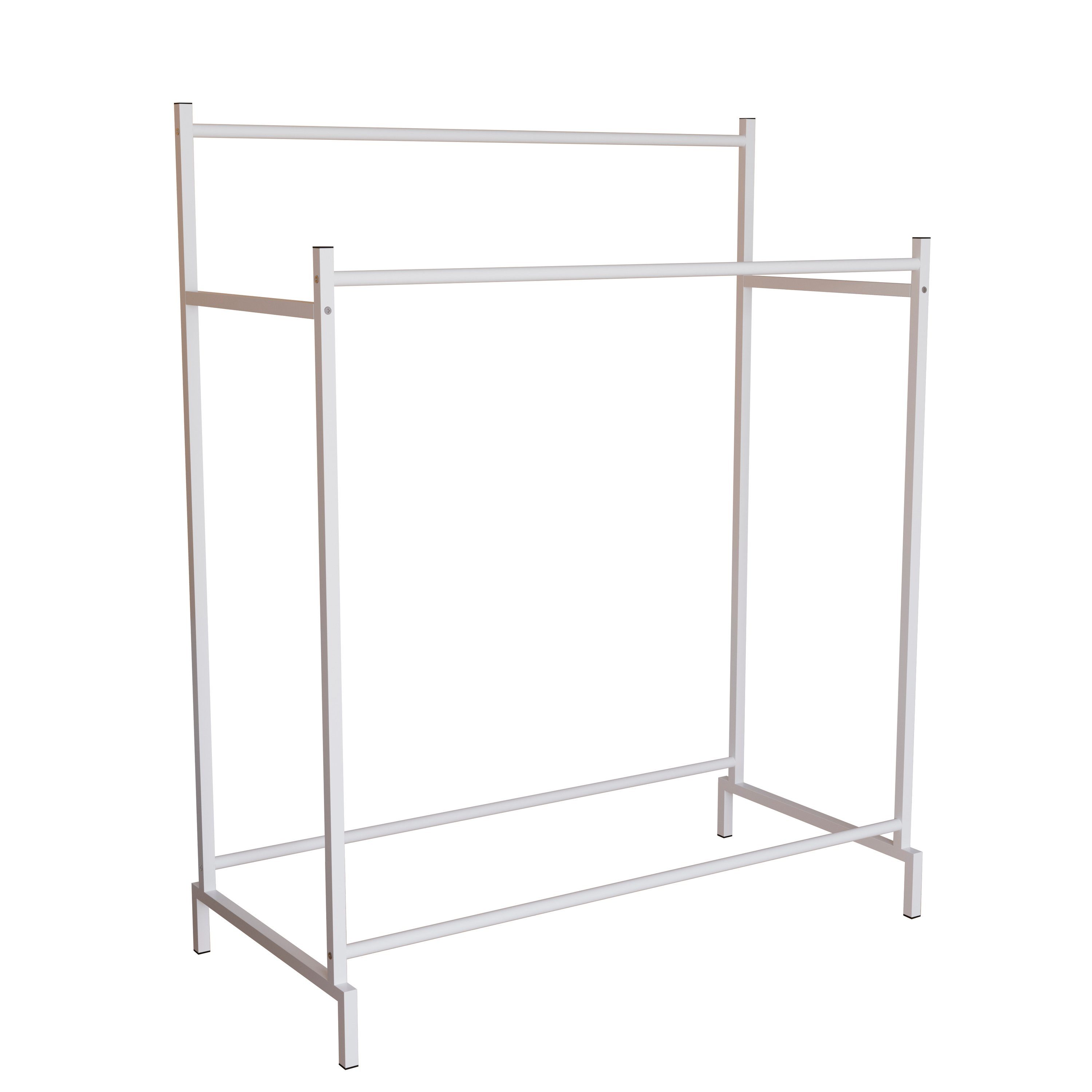 VCM Kleiderschrank Schlafzimmerschrank Labol L H. 136 x B. 103 x T. Metall Kleiderschrank, begehbarer, Kleiderständer