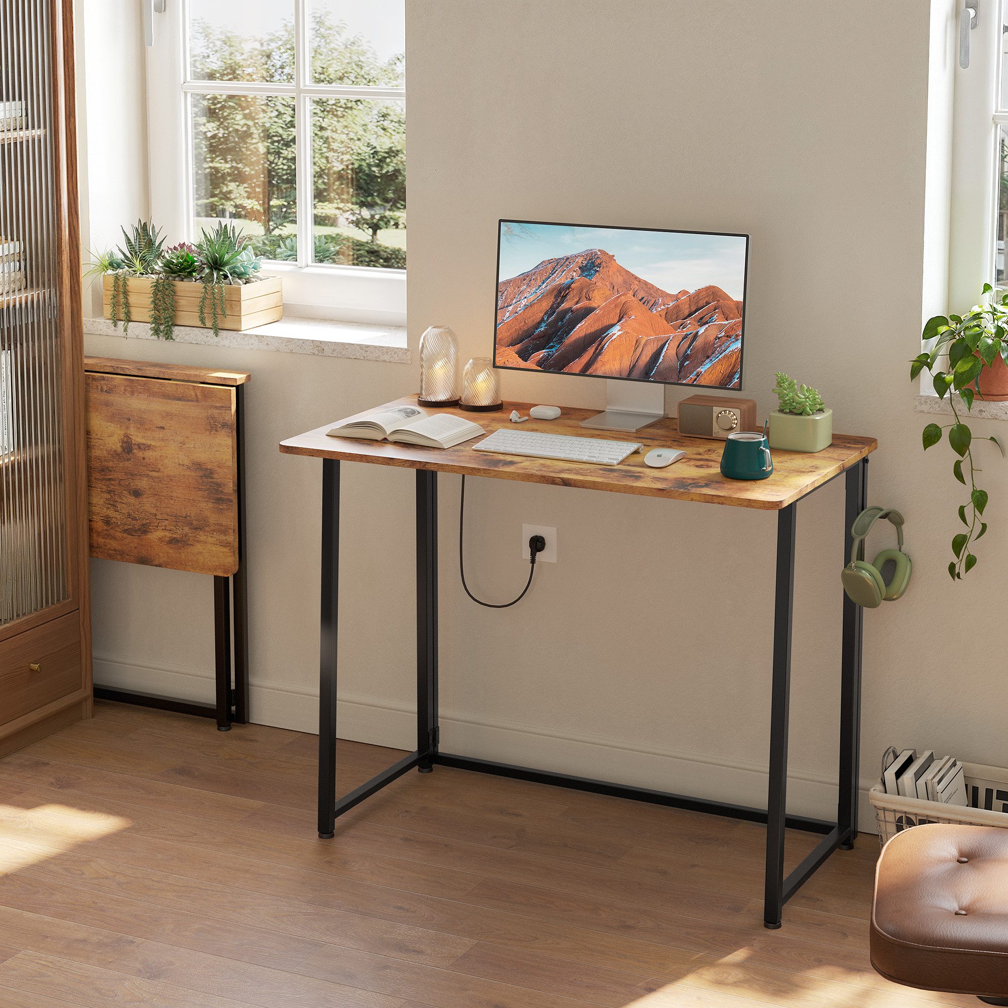 Bealife Schreibtisch Schreibtisch, Faltbar, verstellbare Tischbeine, günstig online kaufen