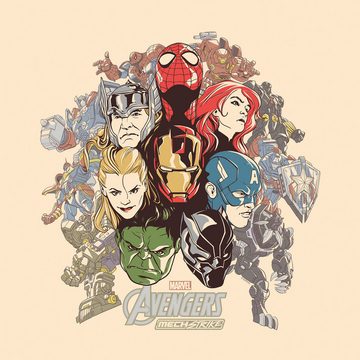 Komar Leinwandbild Keilrahmenbild - Avengers Strike Back - Größe 40 x 40 cm, Disney (1 St)
