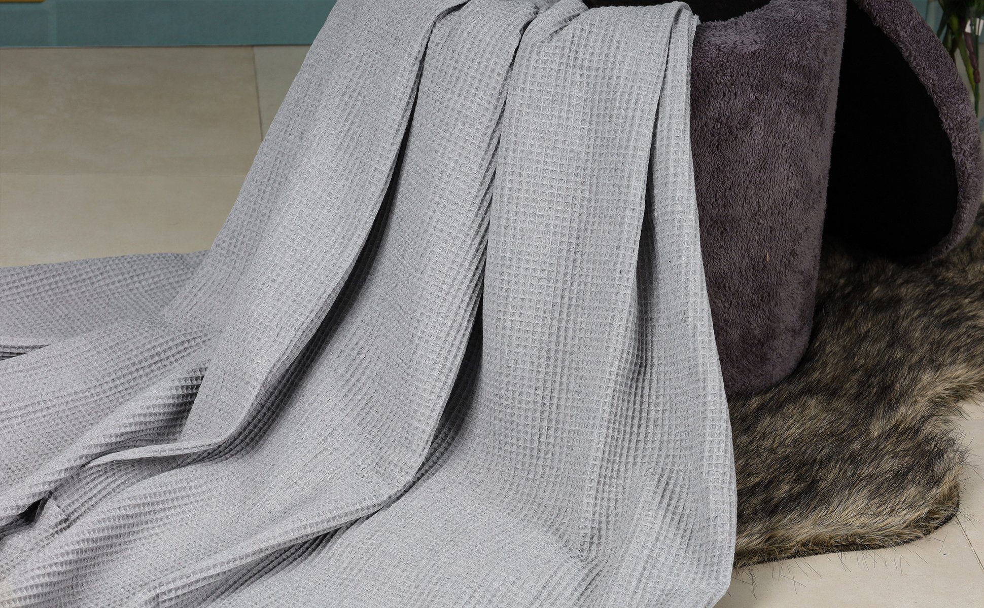 Meri-Home Tagesdecke Tagesdecke Bettüberwurf,Waffeloptik Bettdecke,Baumwoll günstig online kaufen