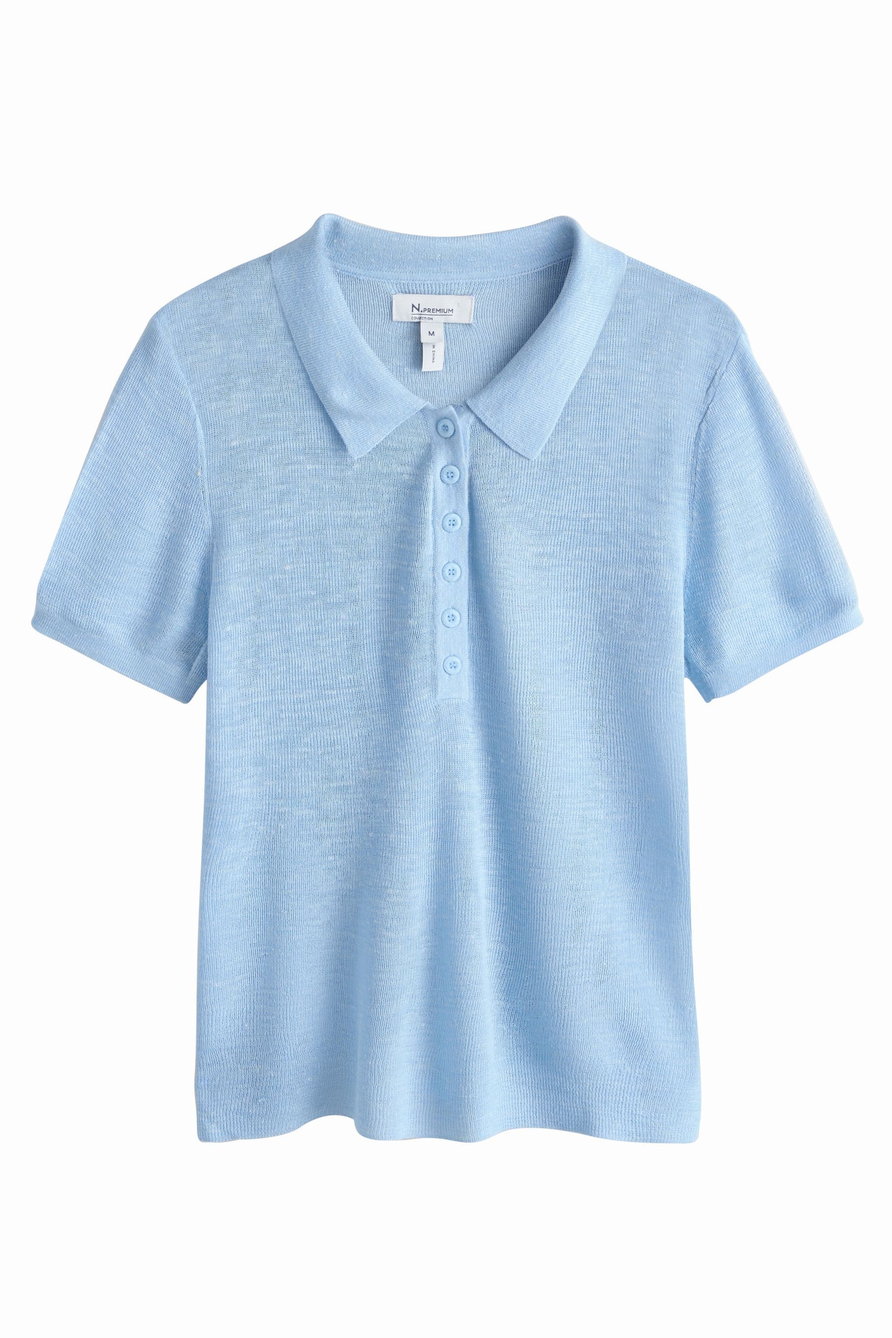 T-Shirt N. Premium körpernahes T-Shirt mit Henley-Kragen