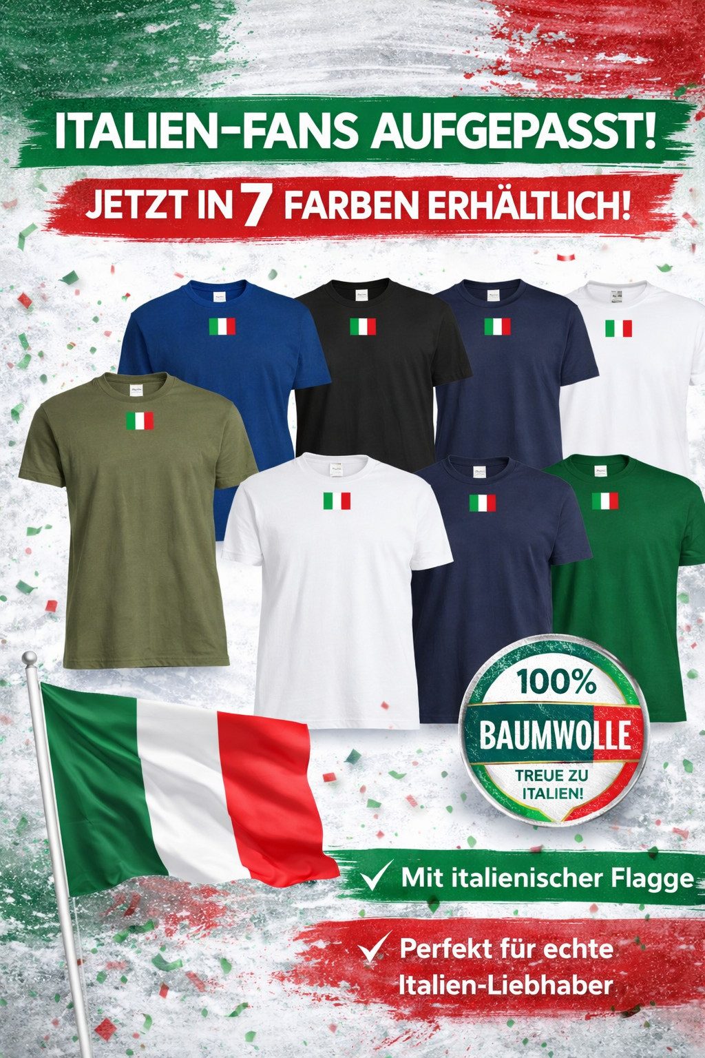 T-Shirt Herren Italien Ukraine USA Army Armee Nato Peace Air Force