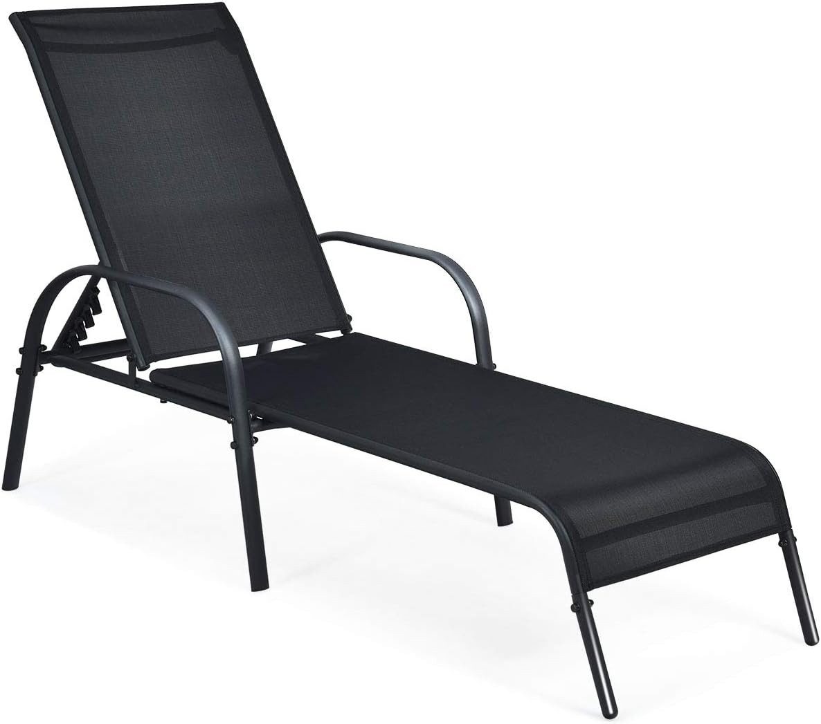 COSTWAY Gartenliege Sonnenliege 5-stufig, bis 160kg, günstig online kaufen