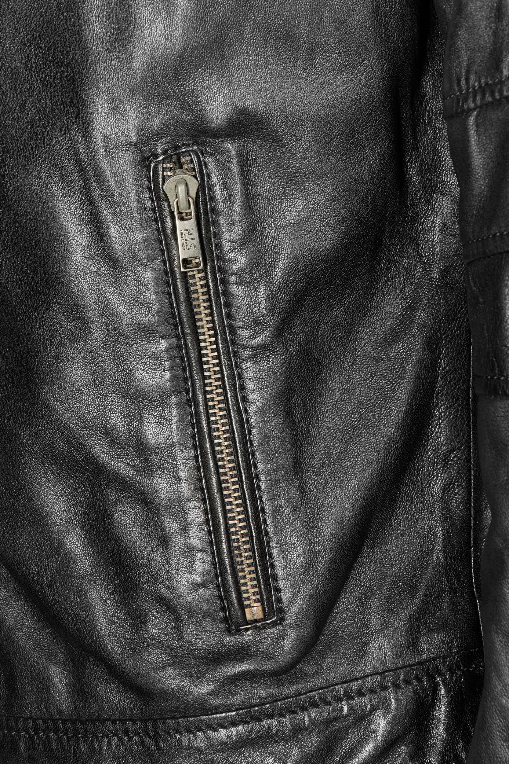 H.I.S Lederjacke (1-St) mit Stehkragen – Bild 4 von 5