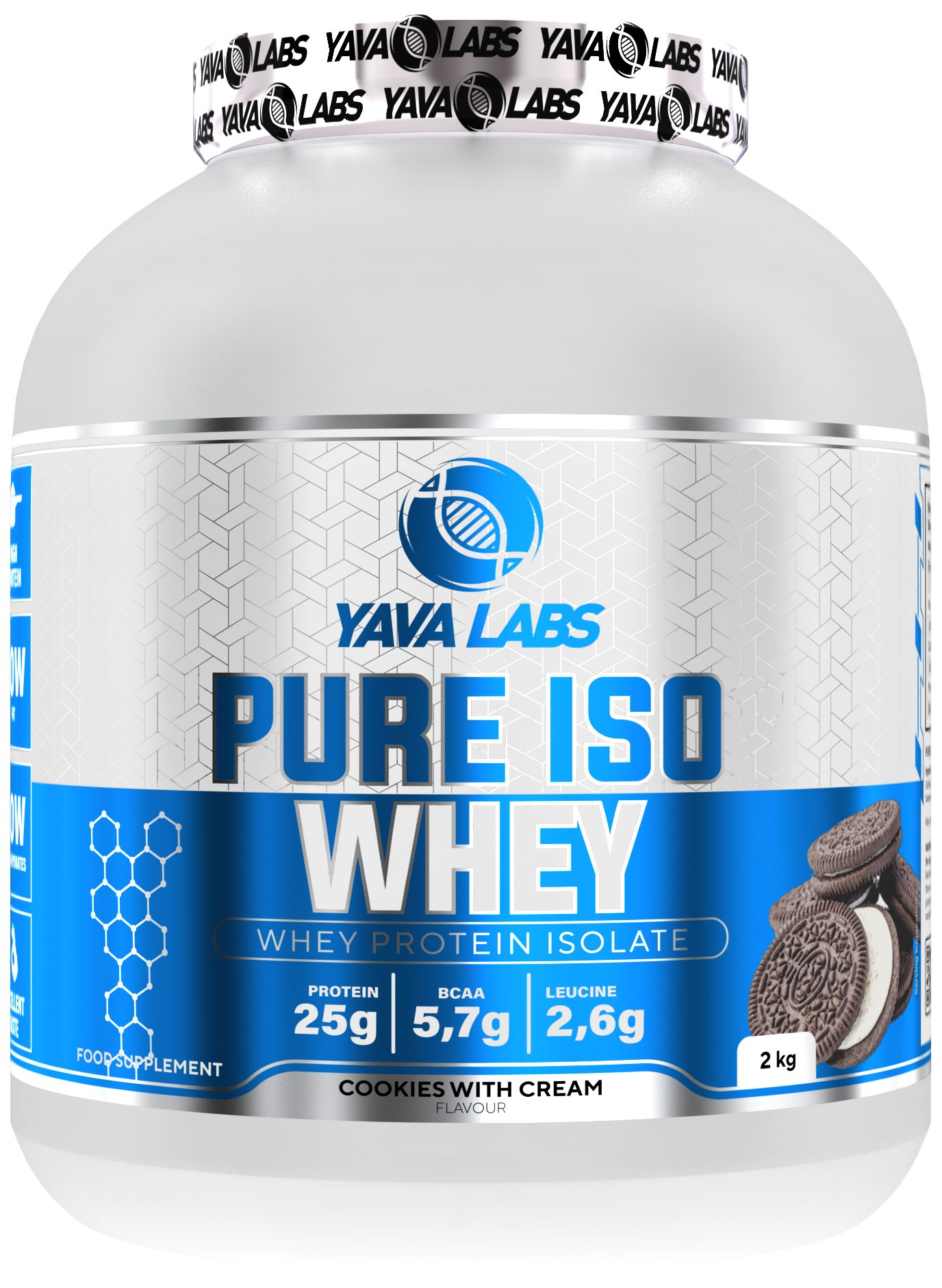 YAVA LABS® Pure ISO WHEY 2kg Pulver