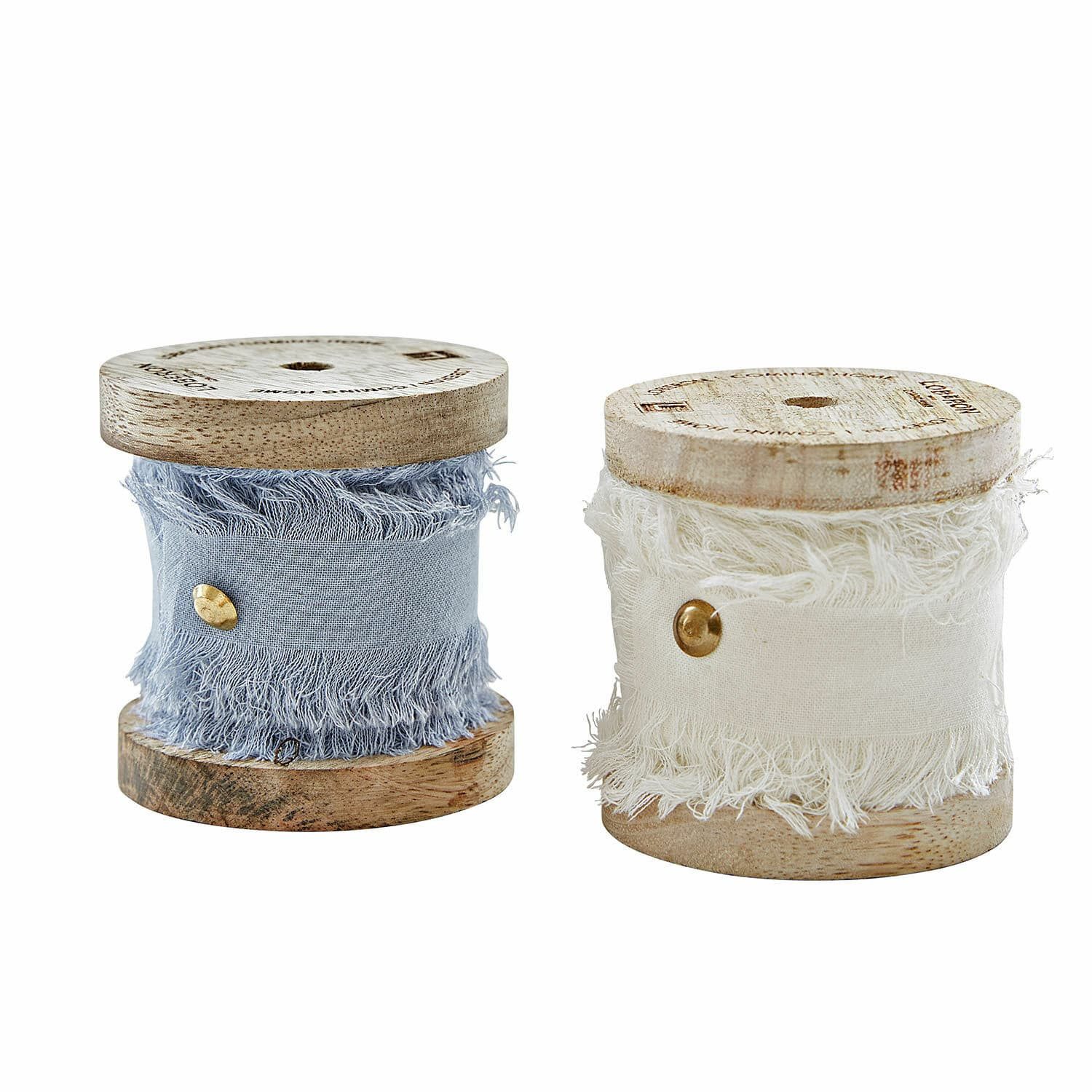 Mirabeau Geschenkband Band 2er Set Valethor blau/creme