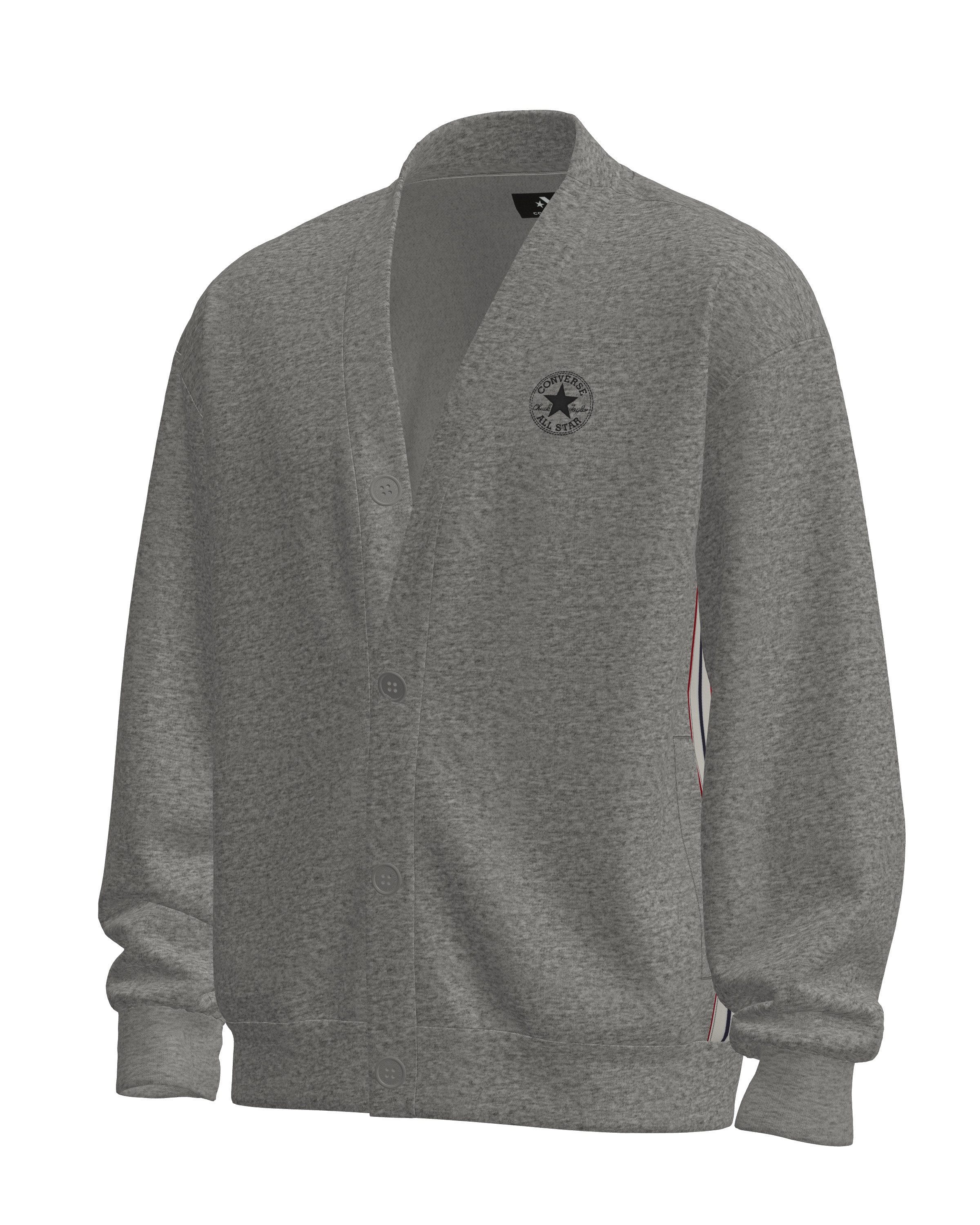 Converse Sweatjacke CHUCK CARDIGAN für vielseitige Aktivitäten, sportlicher Stil, bequemer Tragekomfort