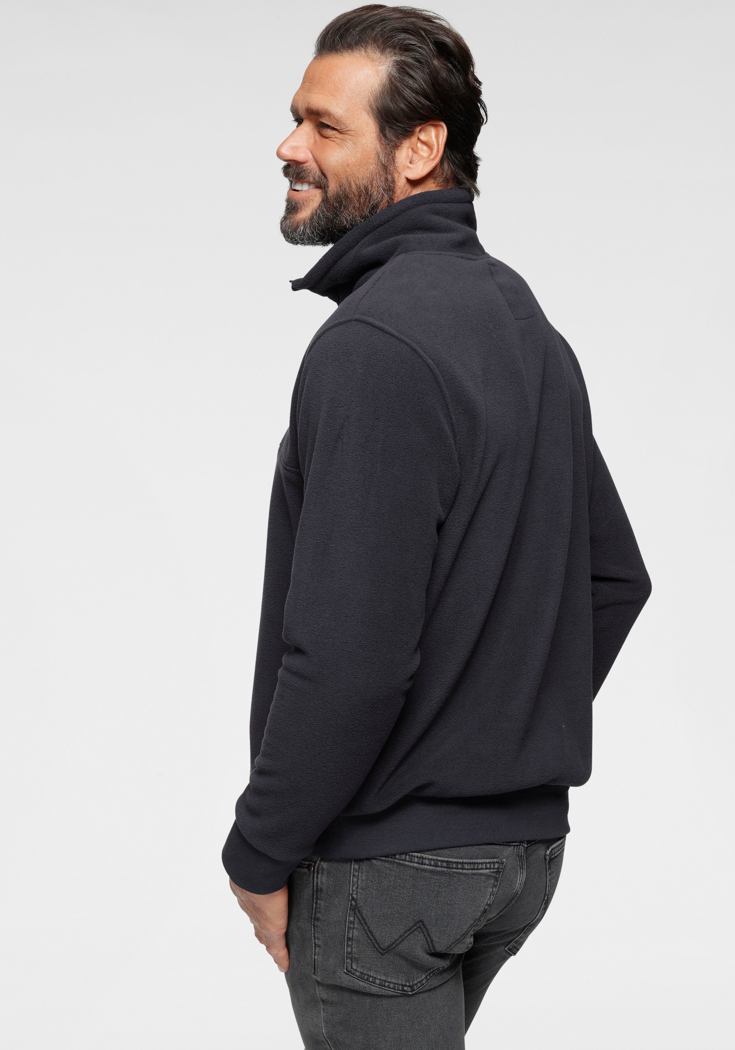 Man's World Fleecepullover für die Übergangszeit günstig online kaufen