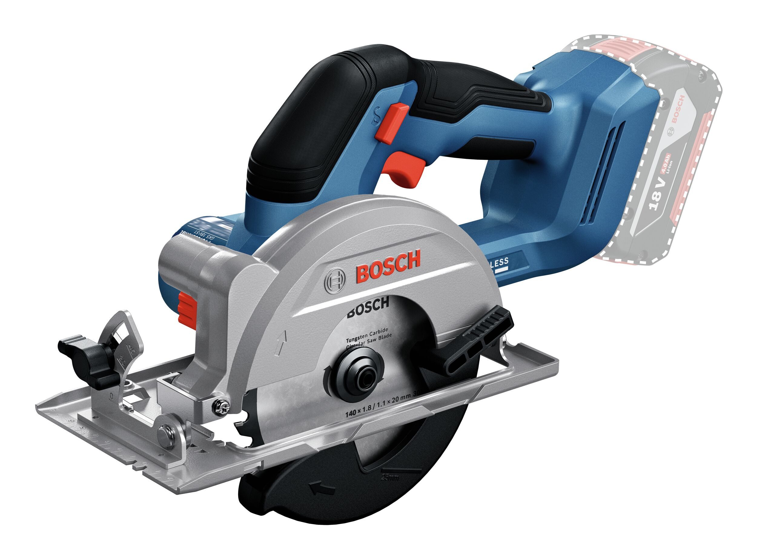 BOSCH Akku-Handkreissäge GKS 18V-51, Kreissäge Ohne Akku - im Karton
