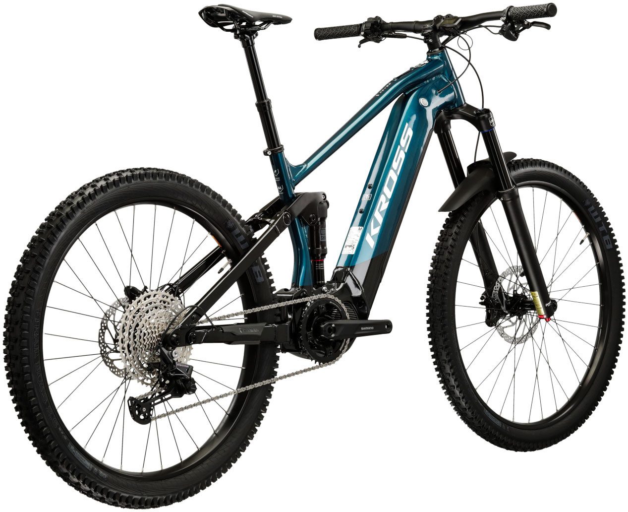 Kross E-Bike Mountainbike E-MTB Grist Boost 2.0 630 29" türkis 12 Gänge - Shimano Mittelmotor, 12 Gang Shimano DEORE M6100 Schaltwerk, Kettenschaltung, Mittelmotor, 630 Wh, SHIMANO Steps 36 V/250 W, Mittelmotor DU-EP800
