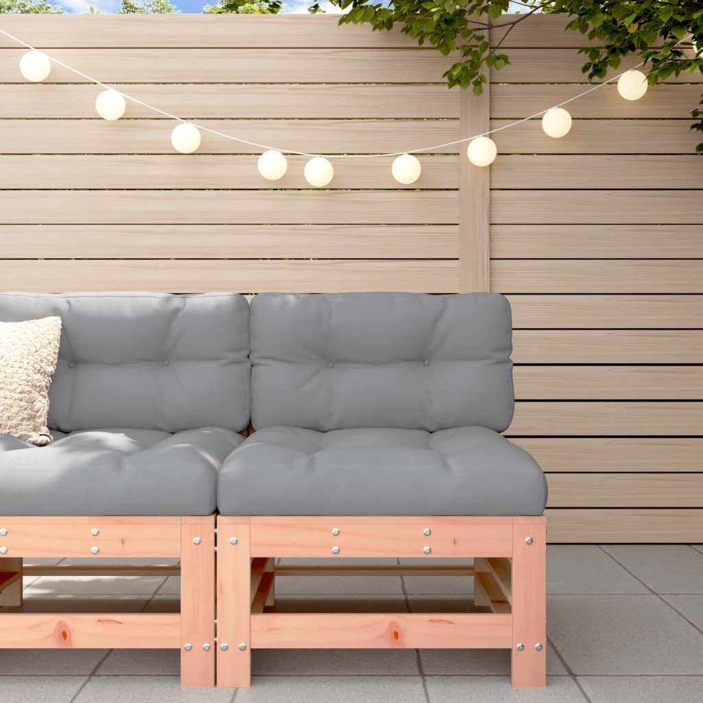 vidaXL Sofaelement Mittelsofa mit Kissen Massivholz Douglasie (1 St)