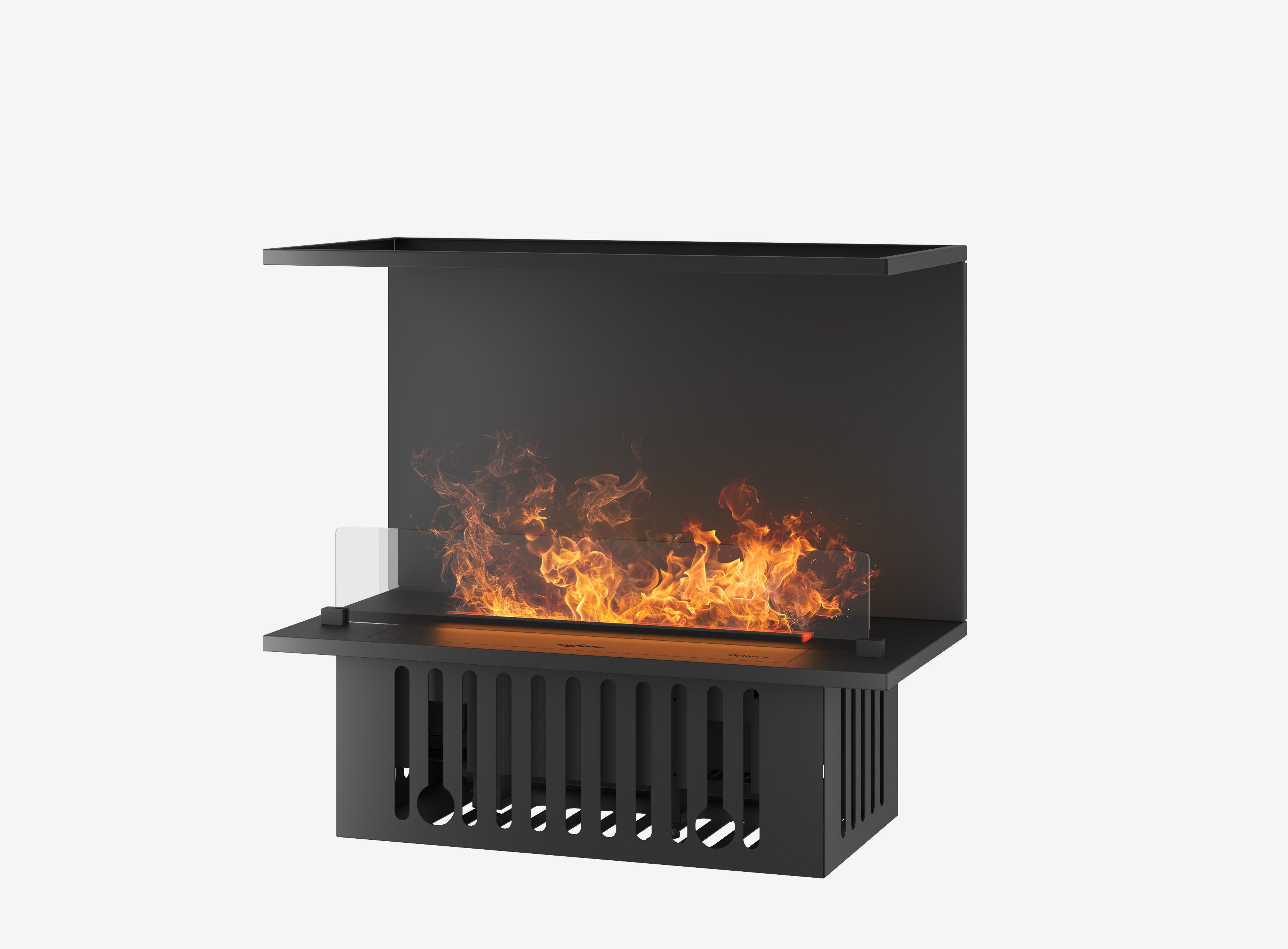 Infire Elektrokamin INVAPO Inside C Elektrokamineinsatz, Wasserdampfkamin mit 3D Flammeneffekt