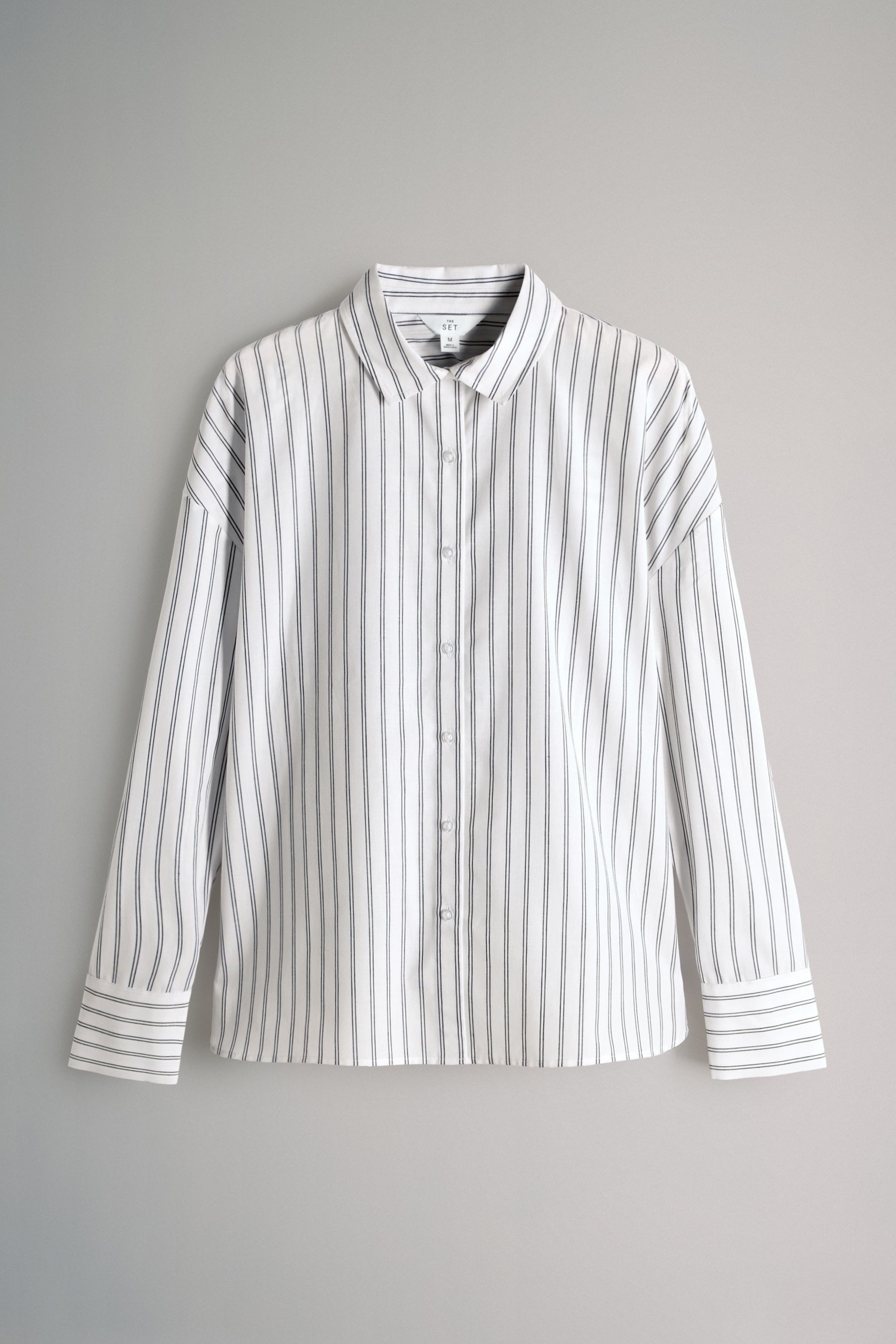 The Set Langarmbluse The Set Hemden aus Baumwollpopeline, 3er-Pack (2-tlg) günstig online kaufen