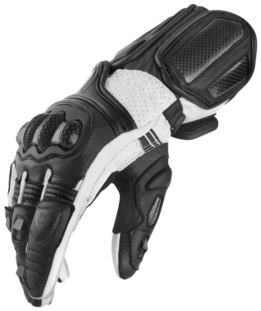Black/White RG-X Arlen Motorradhandschuhe Ness Motorradhandschuhe