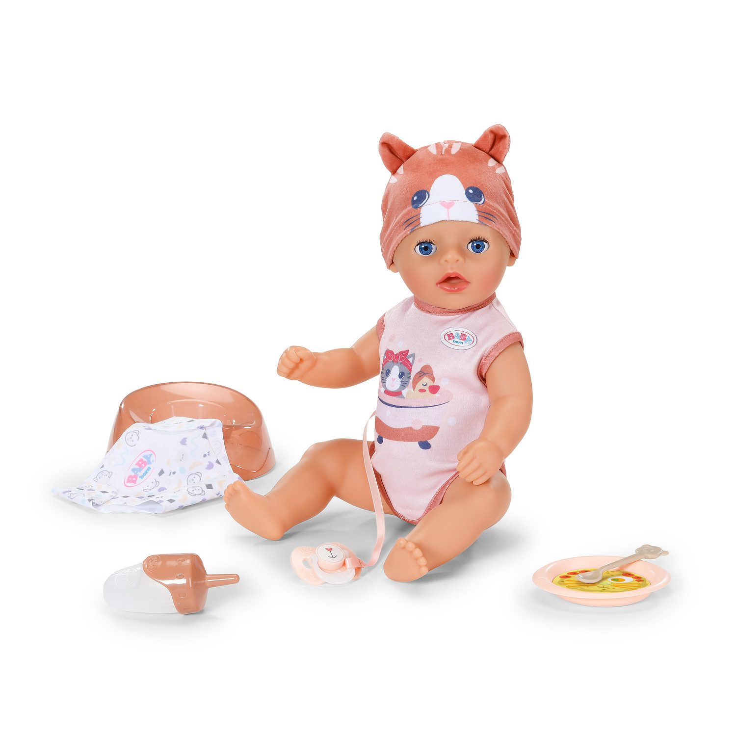 Baby Born Babypuppe Lena Katze 36 cm, für Kinder ab 12 Monaten; funktioniert ohne Batterien
