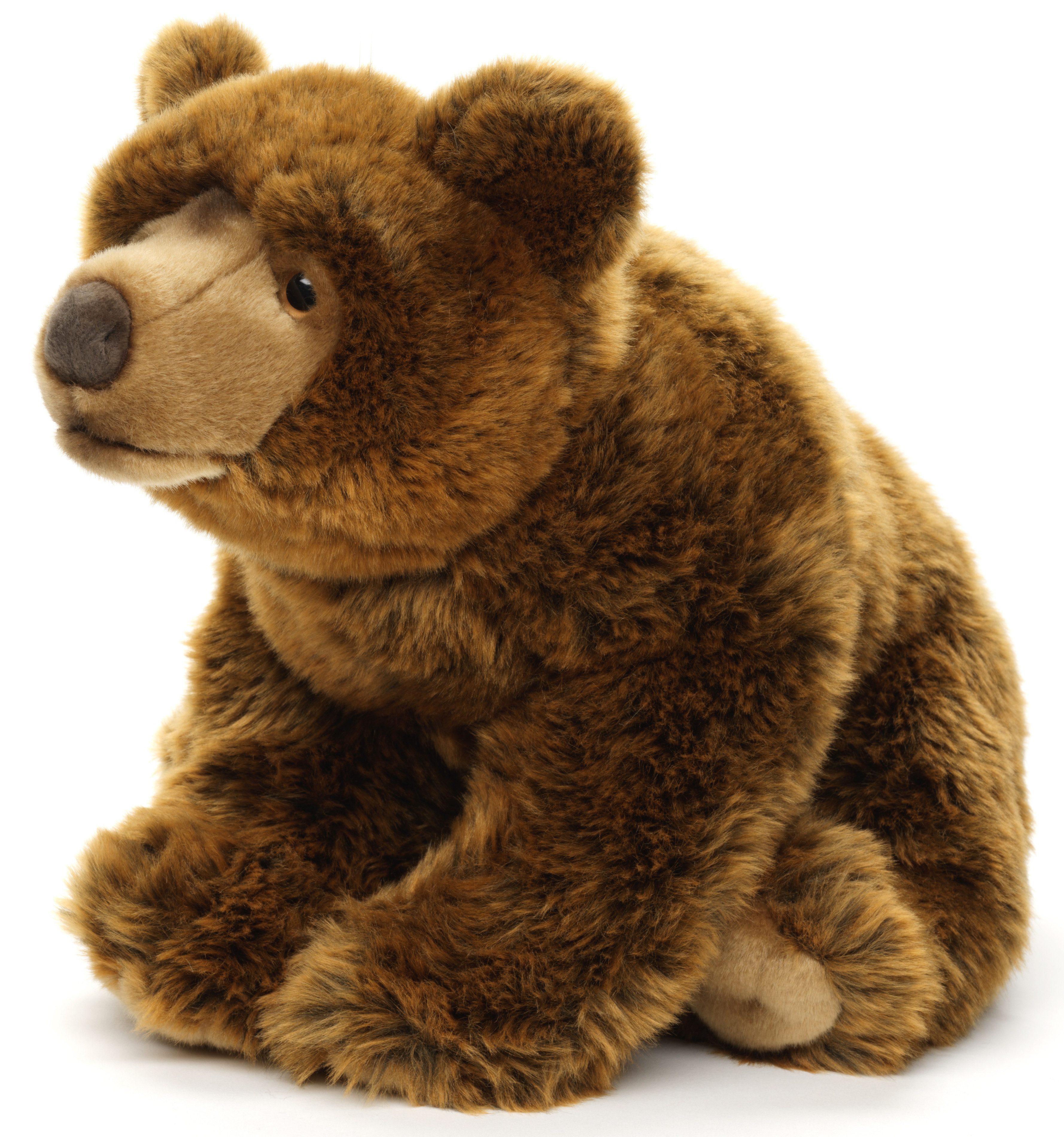 Uni-Toys Kuscheltier Braunbär groß, sitzend - 43 cm (Длина) - Plüsch-Bär - Plüschtier, zu 100 % recyceltes Füllmaterial
