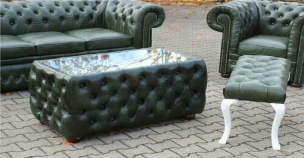 100% Rindsleder Sofagarnitur Couch, Europe Chestefield Sofa in Chesterfield-Sofa Ledersofa JVmoebel Made