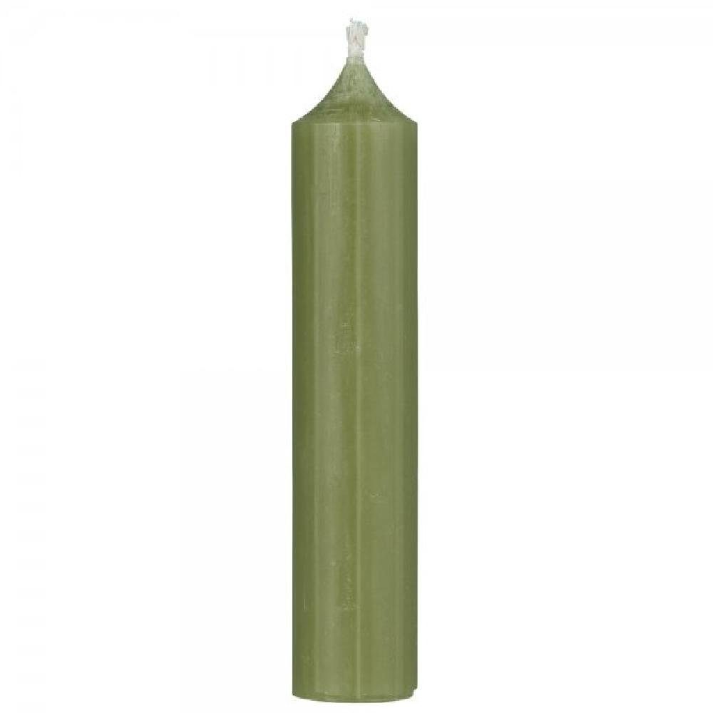 Ib Laursen Tafelkerze Ib Laursen Stabkerze Rustikal Moosgrün günstig online kaufen