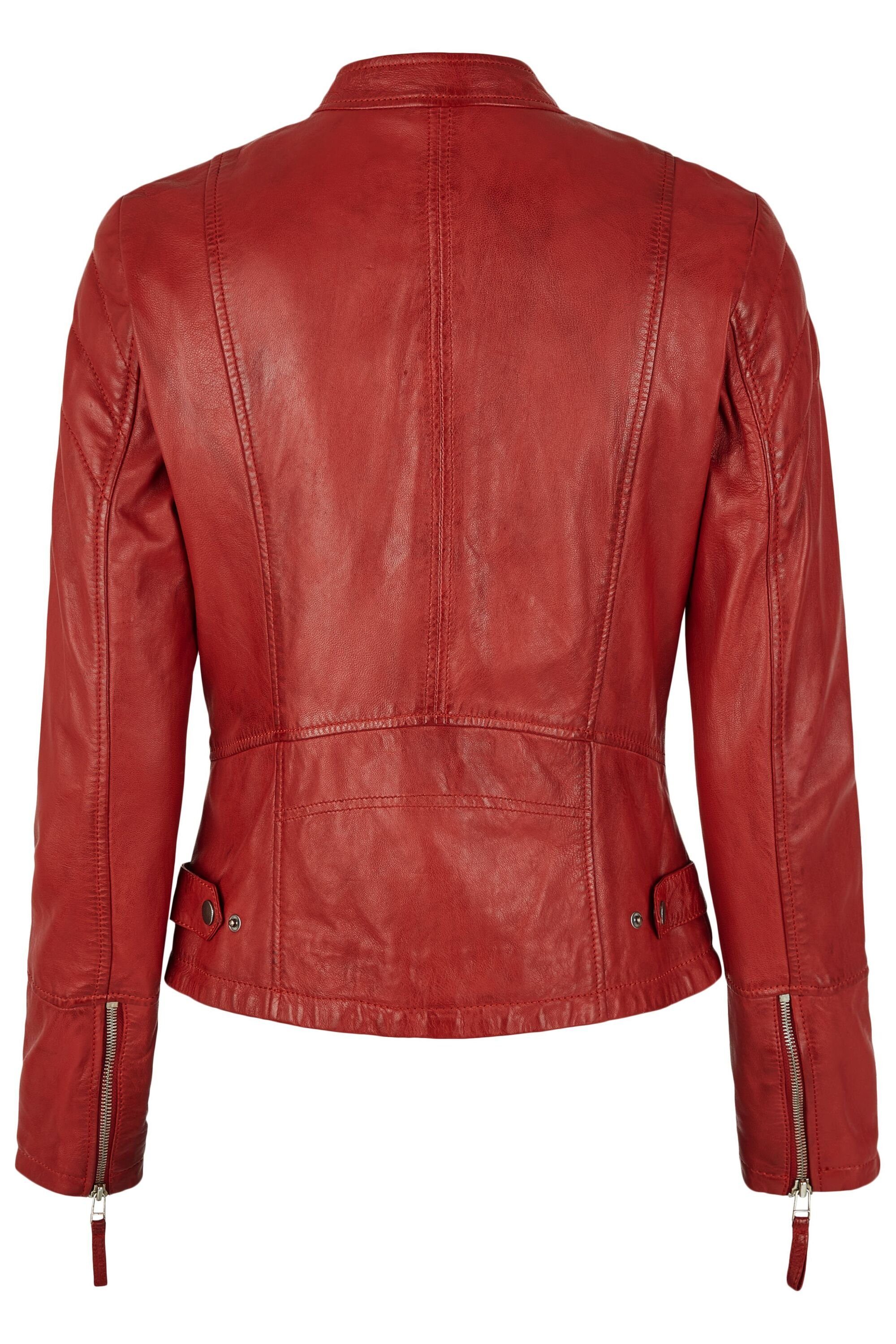 7eleven Lederjacke SELINNY (1-St) mit Paspeln