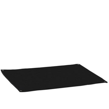 CampFeuer Bodenschutzmatte Funkenschutz-Matte für Zeltofen, 98 x 76 cm, Schwarz, Bodenschutz