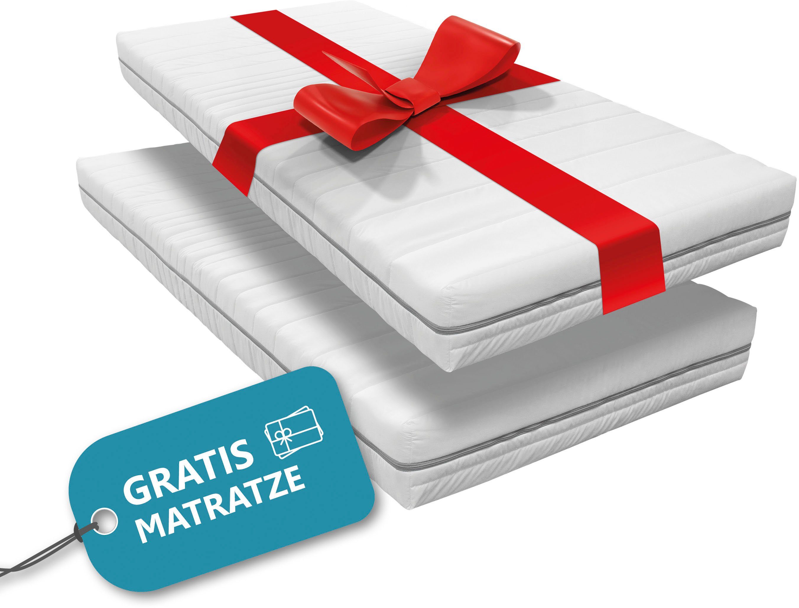 Beco Komfortschaummatratze "2 für 1" 21 cm hoch Raumgewicht: 28 kg/m³ 2x Ko günstig online kaufen