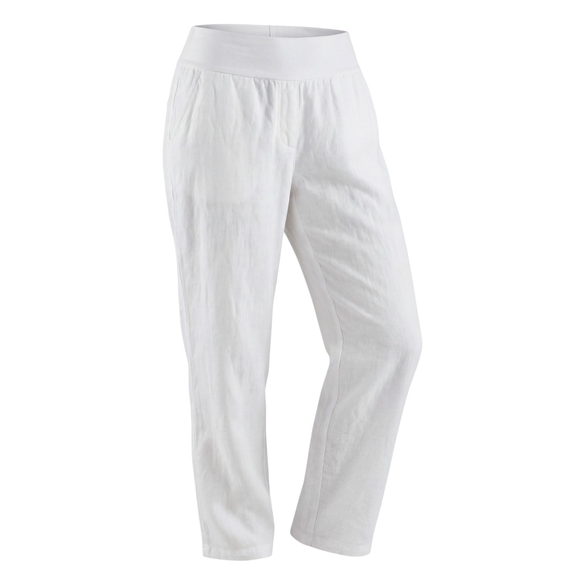 OriginalYou Leinenhose Sommerhose Damen Leinen Schlupfhose mit Elastikbund Straight Leg Stil Erhältlich von 36 bis 44, 100% Leinen, weicher Komfortbund