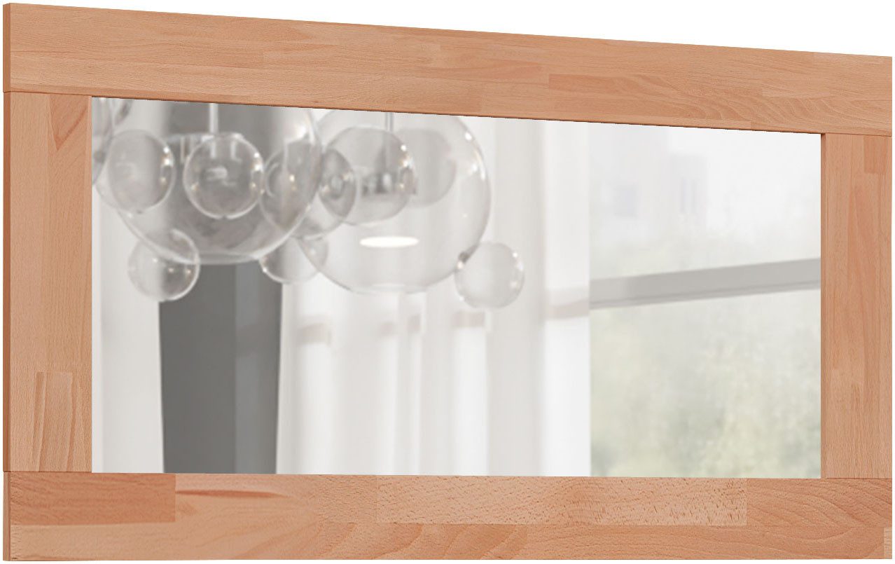 OTTO home Spiegel Maximus Spiegel B/H/T: 50/96/1,8cm, Hochkant oder quer montierbar, Massivholz Rahmen, Spiegelflächer 34x98,5cm, Wandspiegel