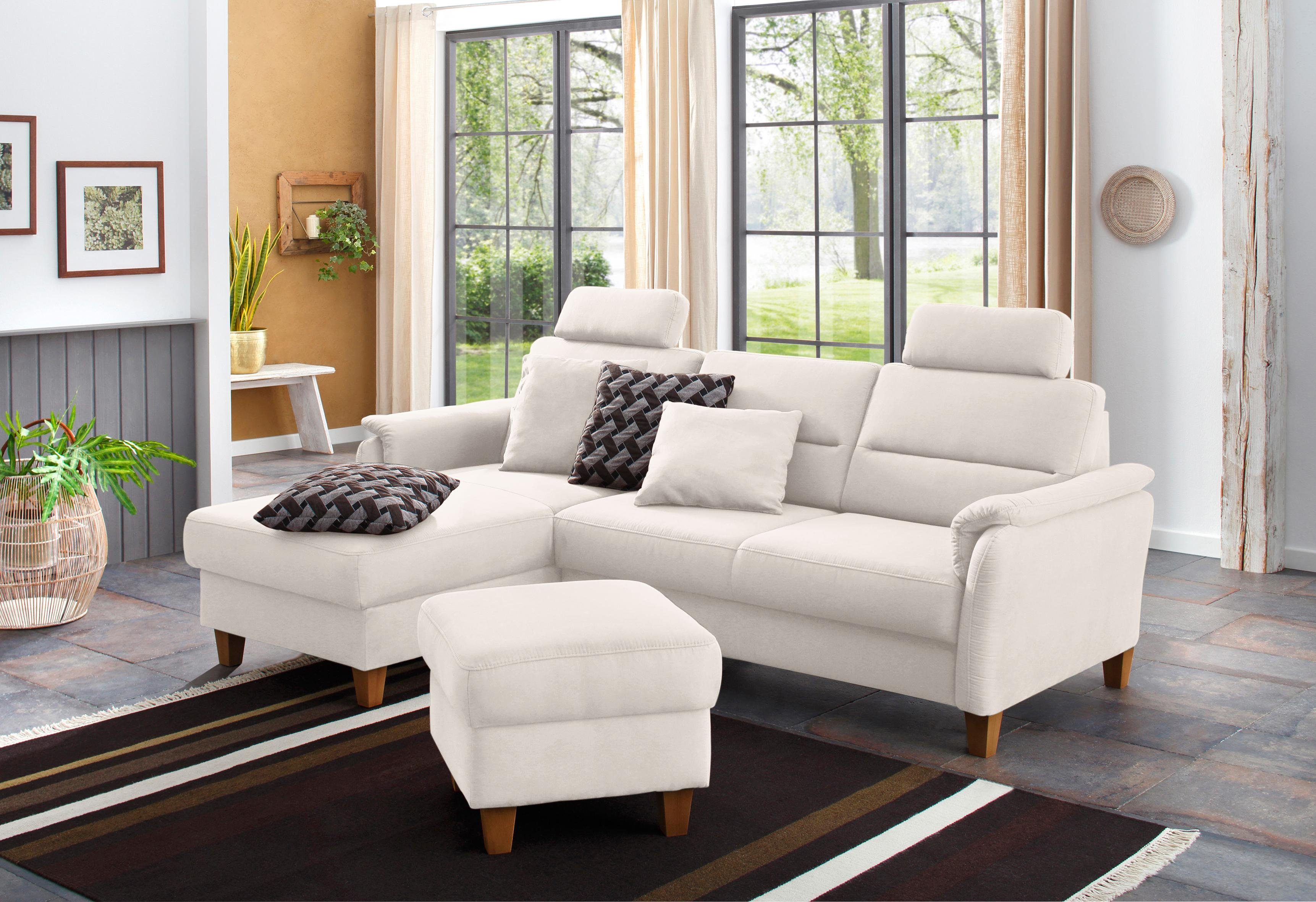 Home affaire Ecksofa Palmera L-Form, B: 244 cm - OTTO. Verlässliche Qualität., optional Bettfunktion & Bettkasten, Federkern