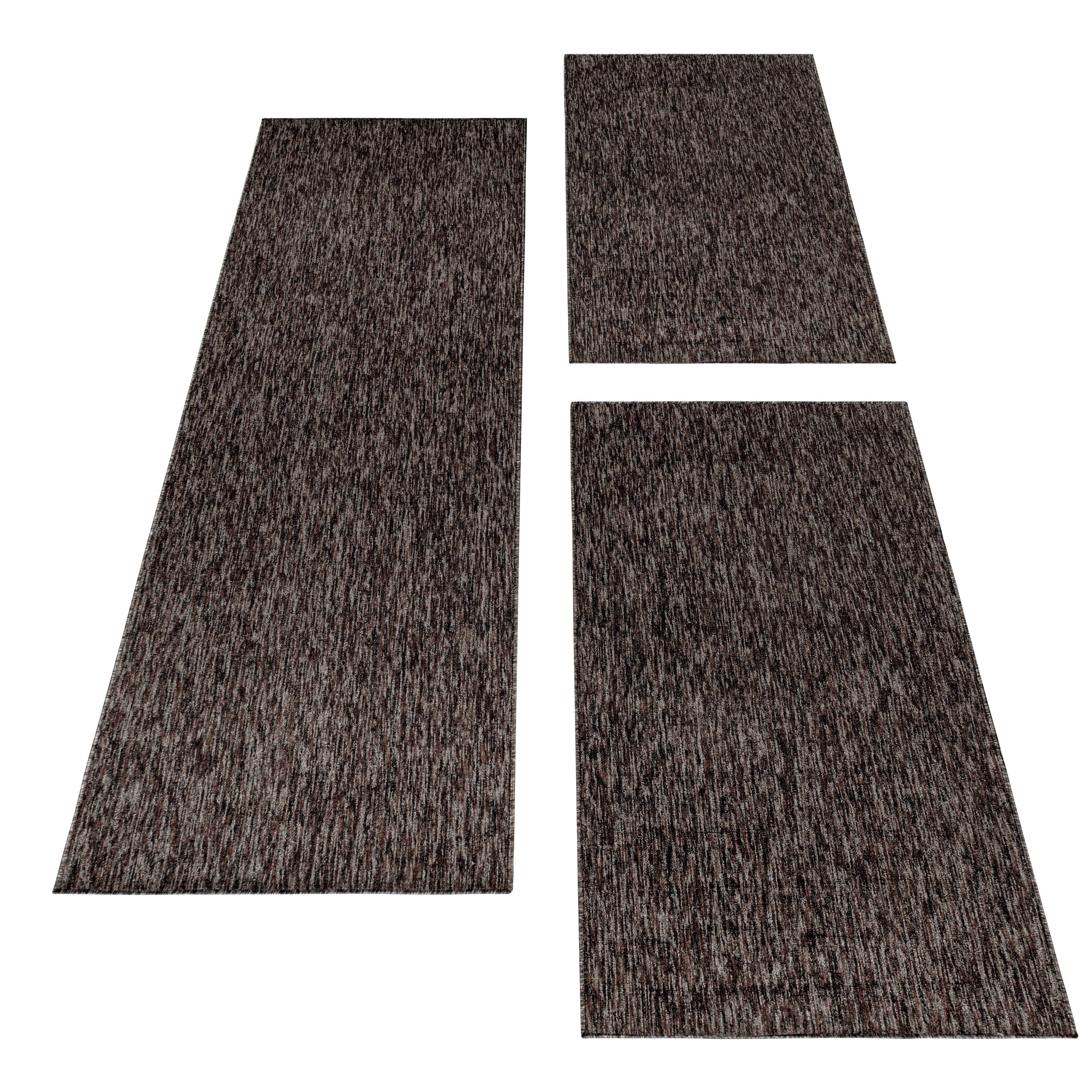 Carpettex Kurzflor-Bettumrandung Unicolor - Einfarbig, Höhe 7 mm, (Bett-Set günstig online kaufen