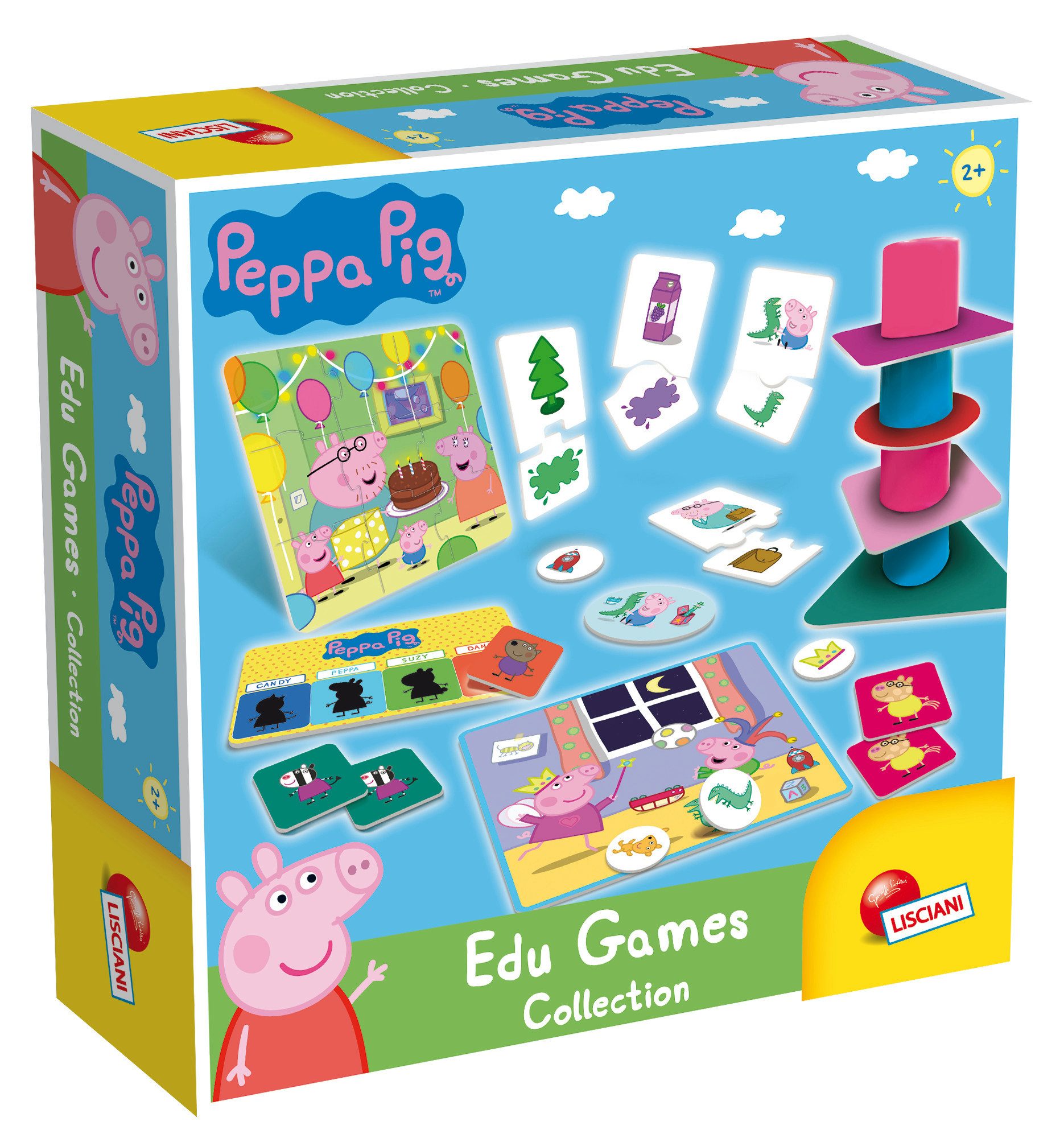 Lisciani Lernspielzeug Peppa Wutz Spielesammlung Lernspiele günstig online kaufen