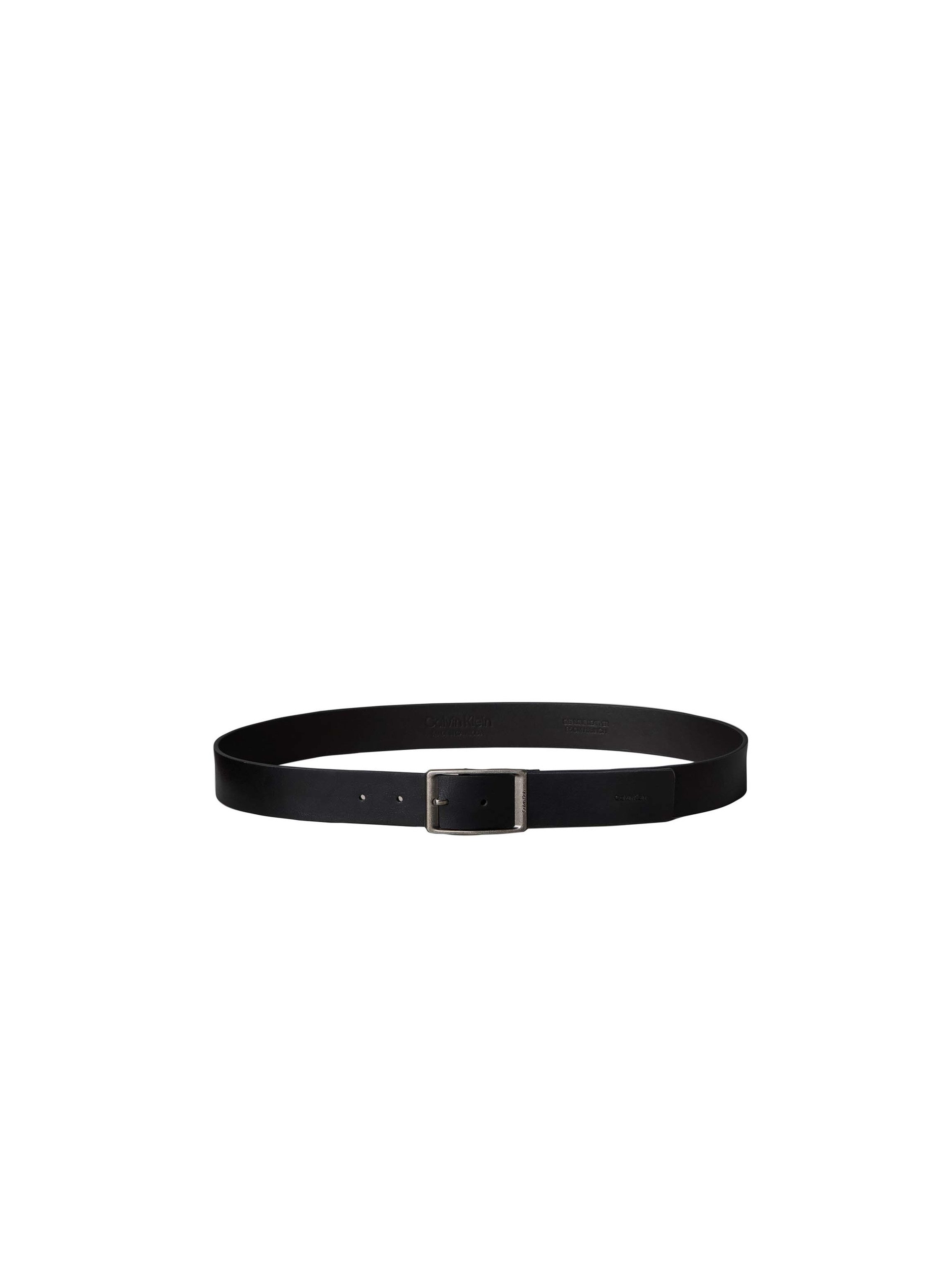 Calvin Klein Ledergürtel CASUAL ROUND BUCKLE TUMBLED 35MM Regular fit und größenverstellbar
