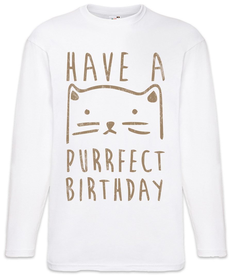 Langarmshirt Have A Purrfect Birthday Langarm T-Shirt Meow Cats Cat Katze Katzen