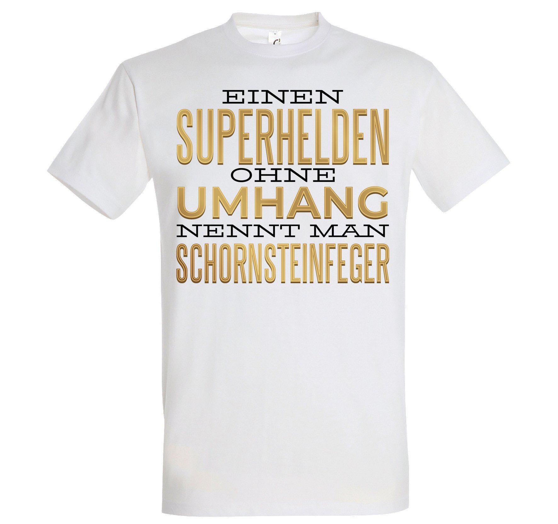 Shirt Designz Weiß Schornsteinfeger Herren T-Shirt Print lustigem mit Youth Spruch