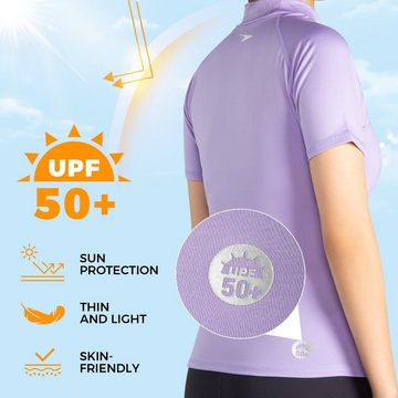 Speedo Badeanzug Unentbehrlicher weiblicher Rashguard - S/S UPF 50+ Sonnenschutz