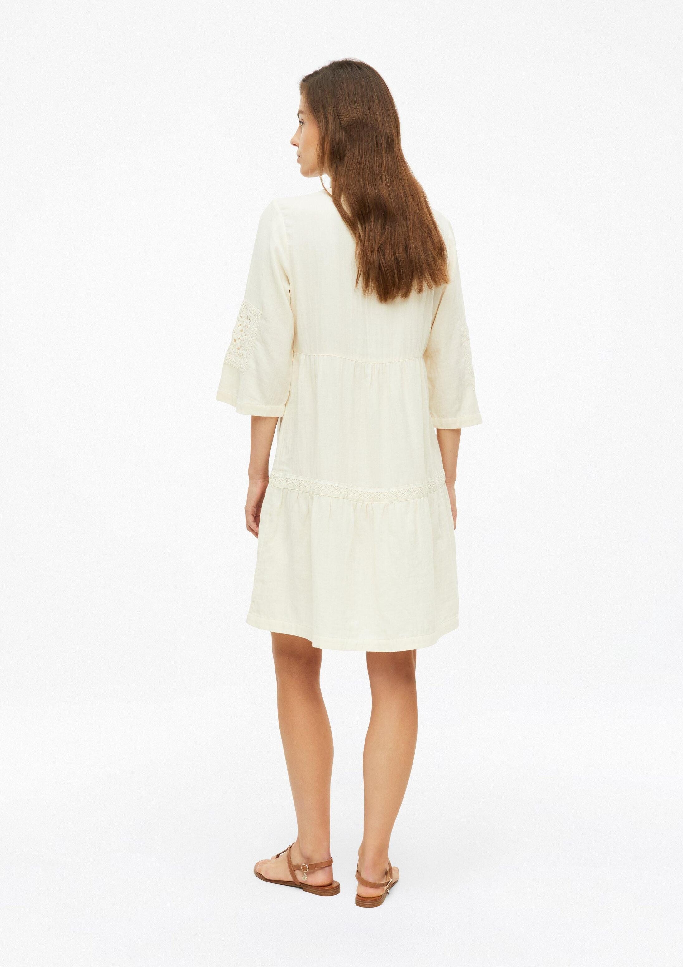s.Oliver Minikleid Kleid Musselin-Kleid mit Spitzendetails