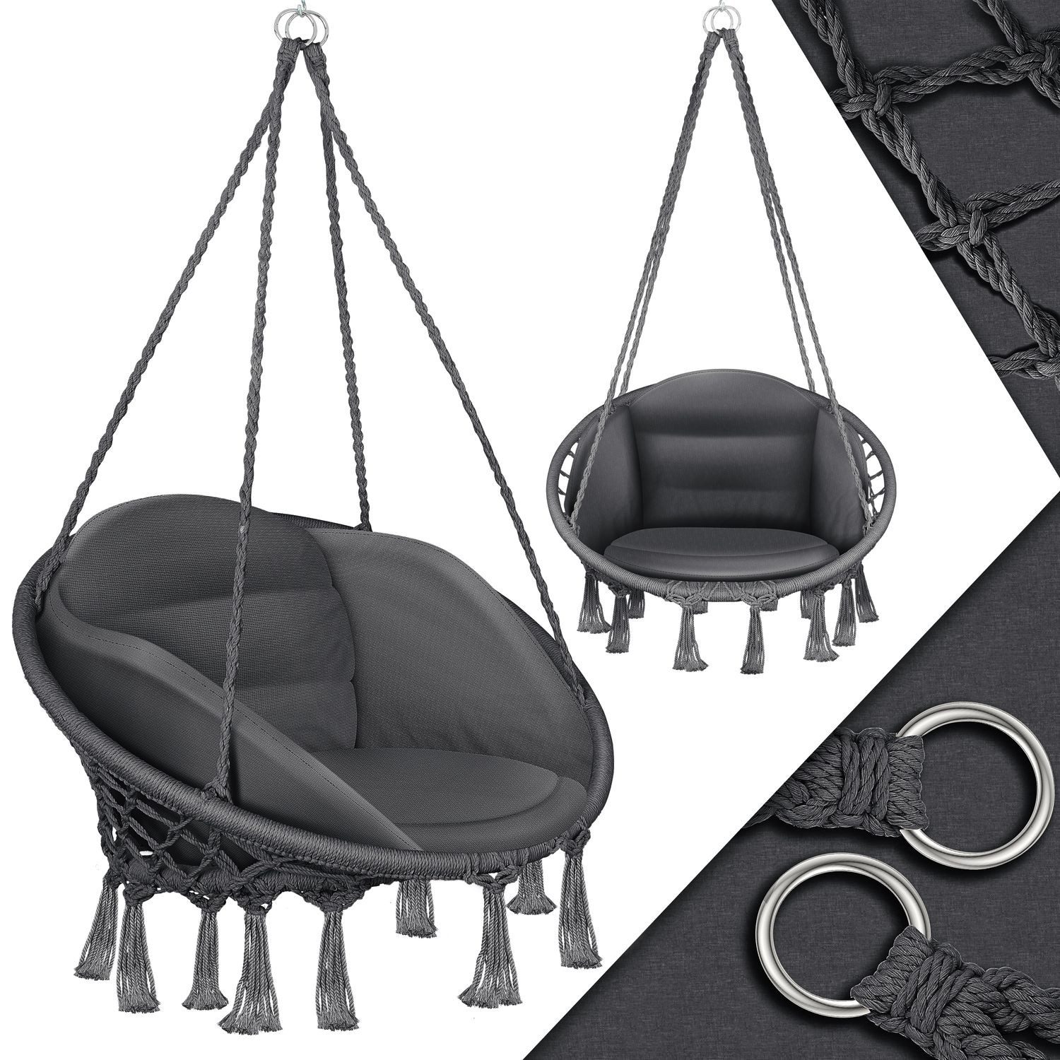 KESSER Hängesessel, Hängesessel mit Kissen Chill Hängestuhl zum Aufhängen günstig online kaufen