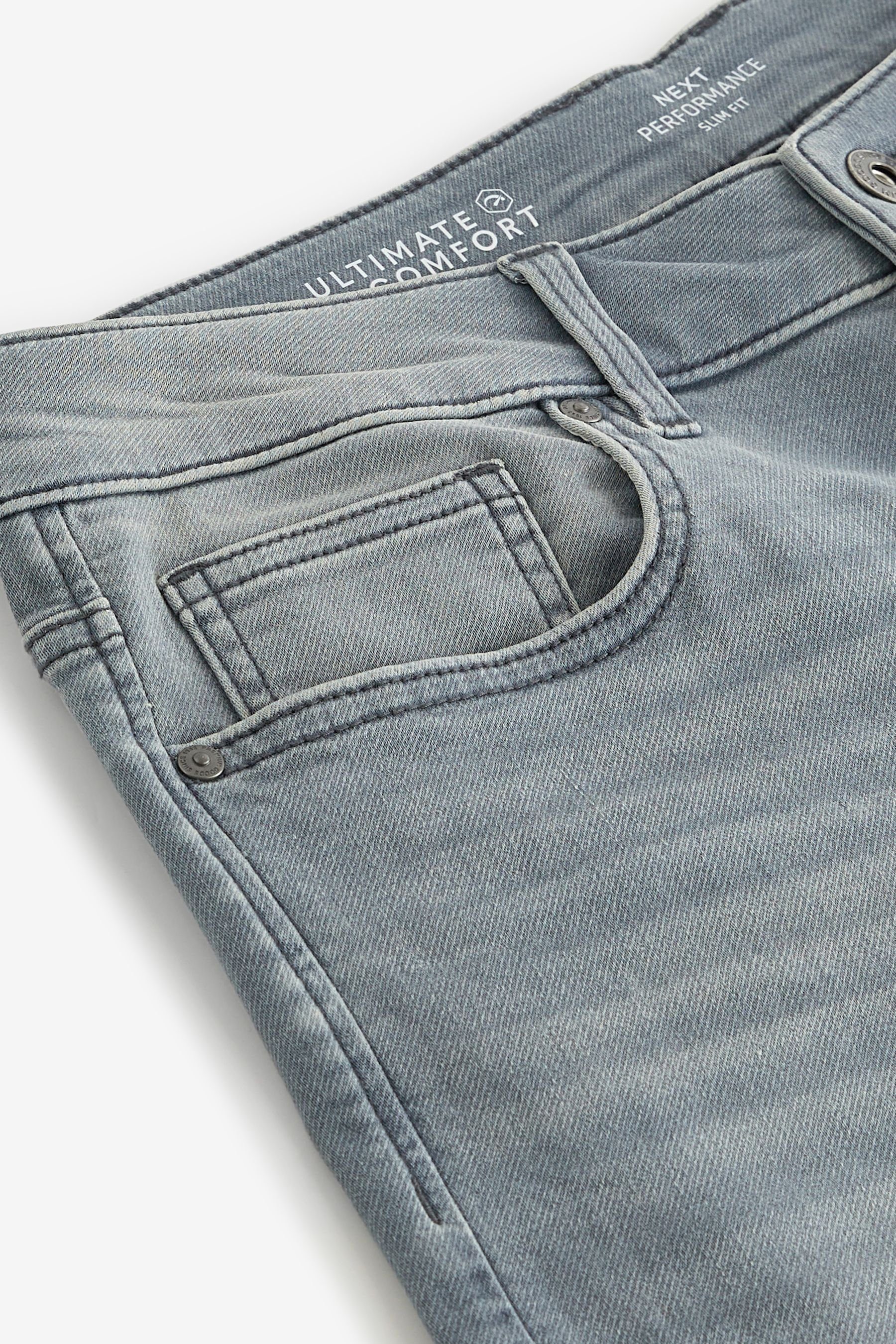 Slim Blue - Light Flex Motion (1-tlg) Next Stretch Slim-fit-Jeans Jeans