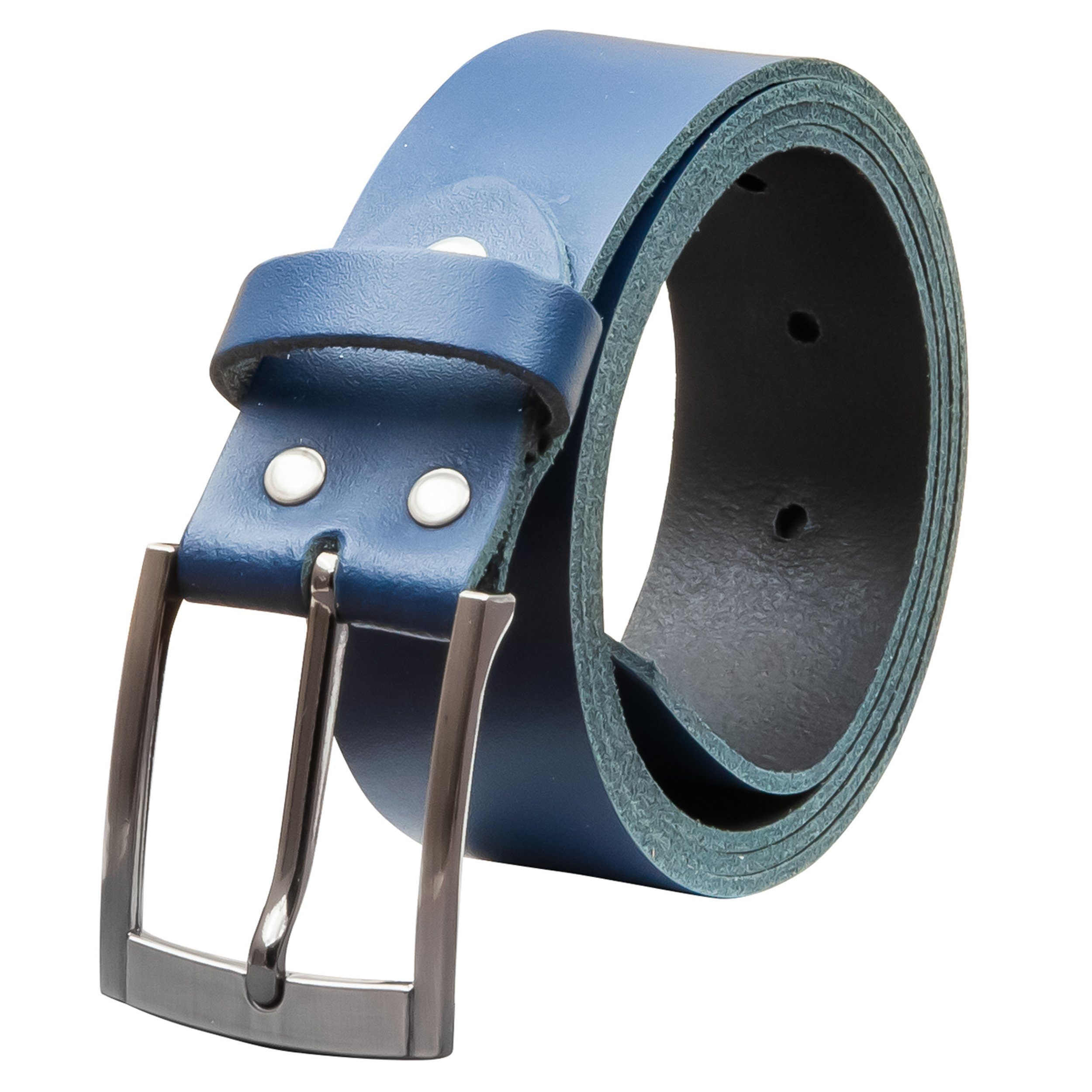 COLOGNEBELT Ledergürtel OM418-SL-Dunkelblau MADE IN GERMANY, Dunkelblau Kür günstig online kaufen