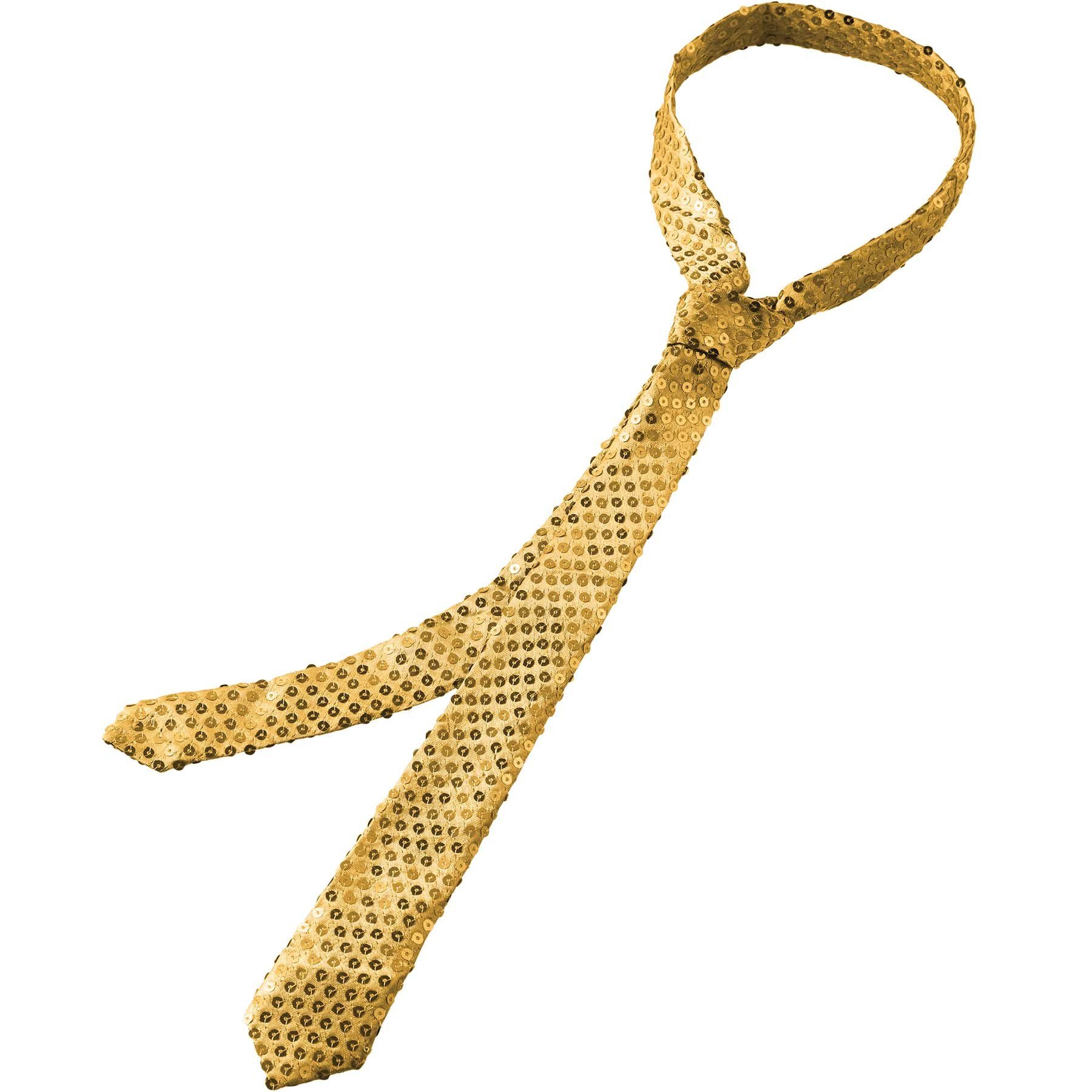 dressforfun Kostüm Pailletten-Krawatte, Schmale Unisex-Krawatte in Einheits günstig online kaufen