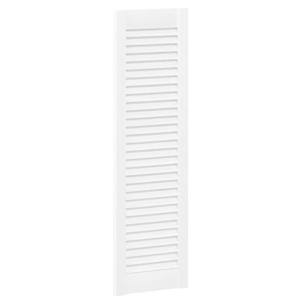 vidaXL Schranktür Schranktür Lamellen-Design Weiß 99x29,5 cm (1 St)